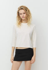 CottonWhisk™ Emma 3/4 Sleeve T-Shirt - LGHT BRCH/ADML NVY