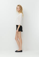 CottonWhisk™ Emma 3/4 Sleeve T-Shirt - LGHT BRCH/ADML NVY