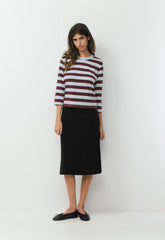 CottonWhisk™ Emma 3/4 Sleeve T-Shirt - GALAPLUM/ PLN AIR