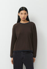 InterLock Cotton Steps Longsleeve - CACAO NB BROWN/AD NAVY