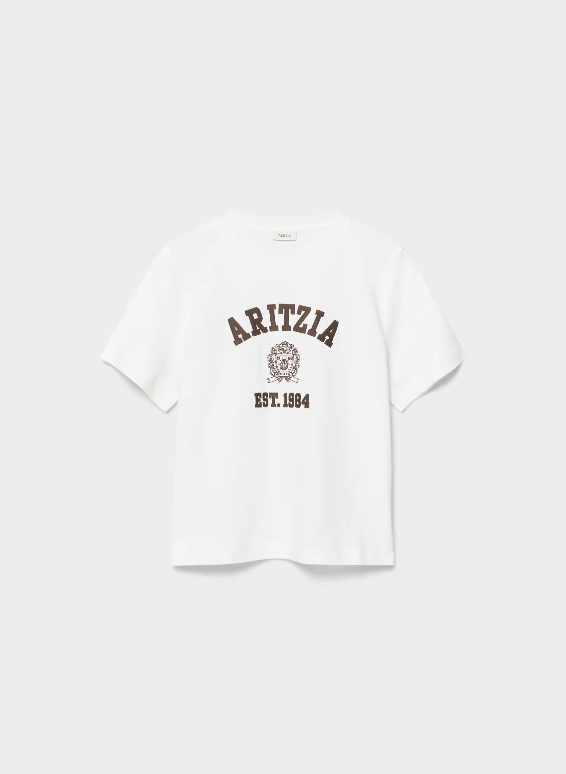 InterLock Cotton Function T-Shirt - WHITE/RICH MOCHA BROWN