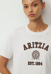 InterLock Cotton Function T-Shirt - WHITE/RICH MOCHA BROWN