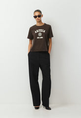 InterLock Cotton Function T-Shirt - CACAO NIB BRN/LT BIRCH