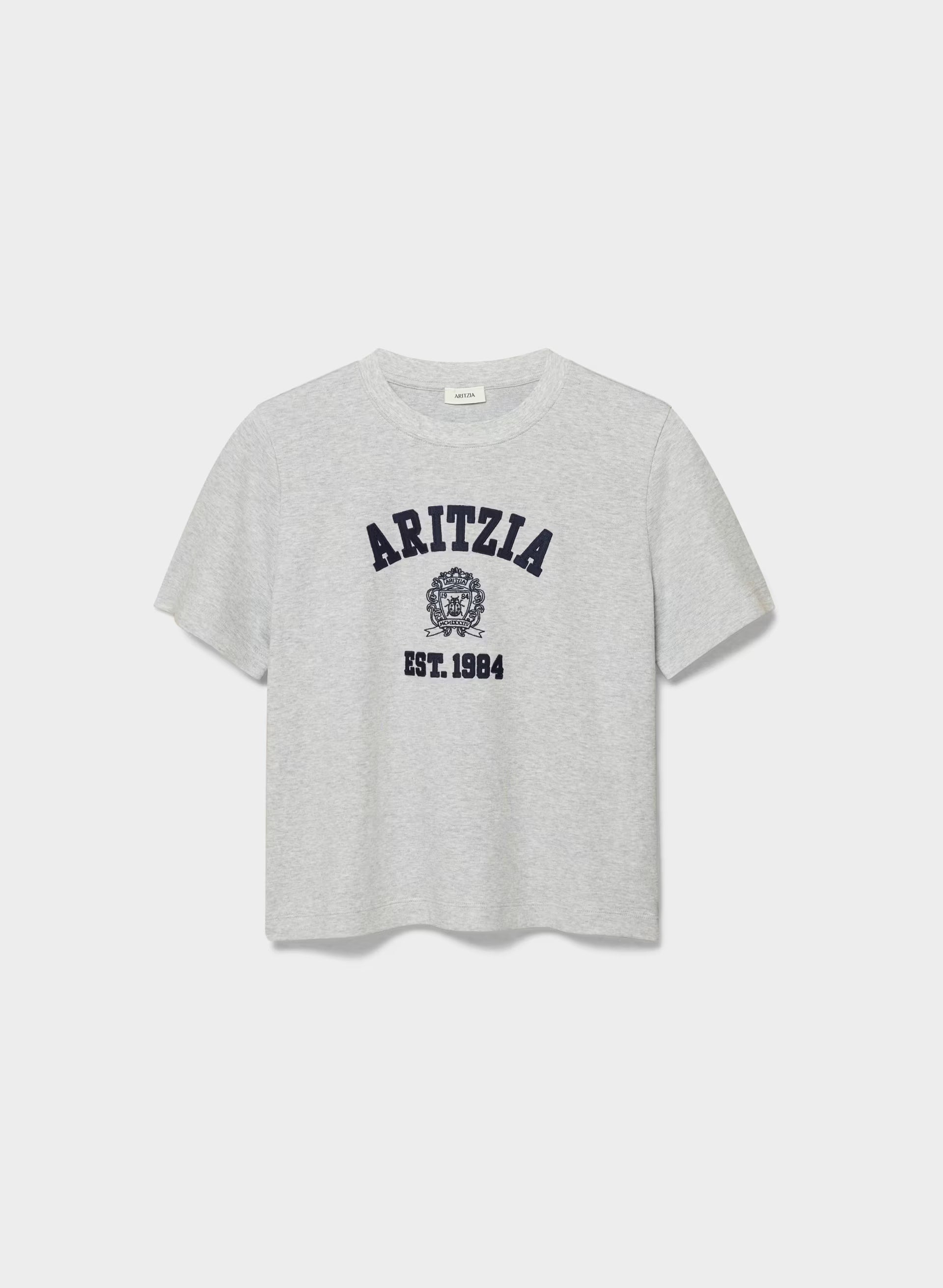InterLock Cotton Function T-Shirt - HEATHER CHROME/AD NAVY