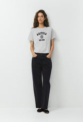 InterLock Cotton Function T-Shirt - HEATHER CHROME/AD NAVY