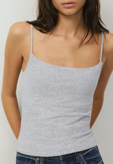 HomeStretch™ Smooth Capsule Comfort Tank - HEATHER CHROME