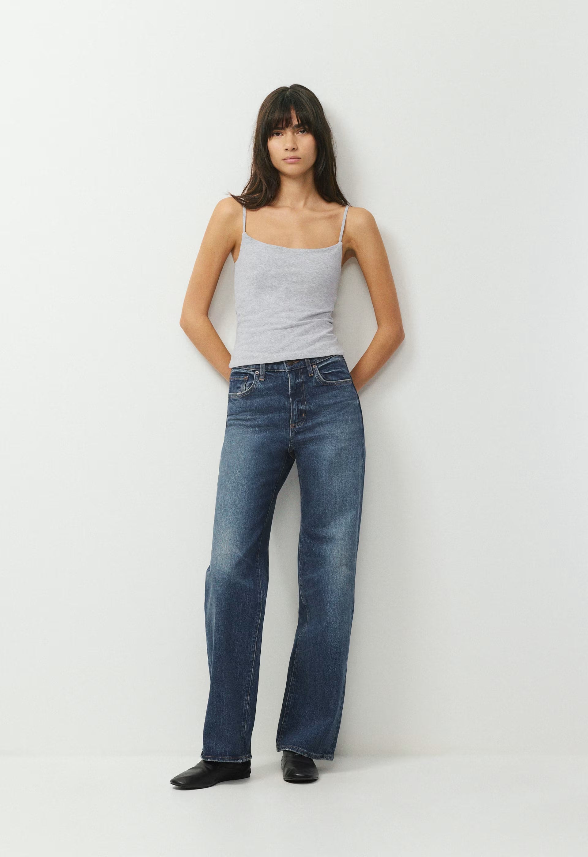 HomeStretch™ Smooth Capsule Comfort Tank - HEATHER CHROME
