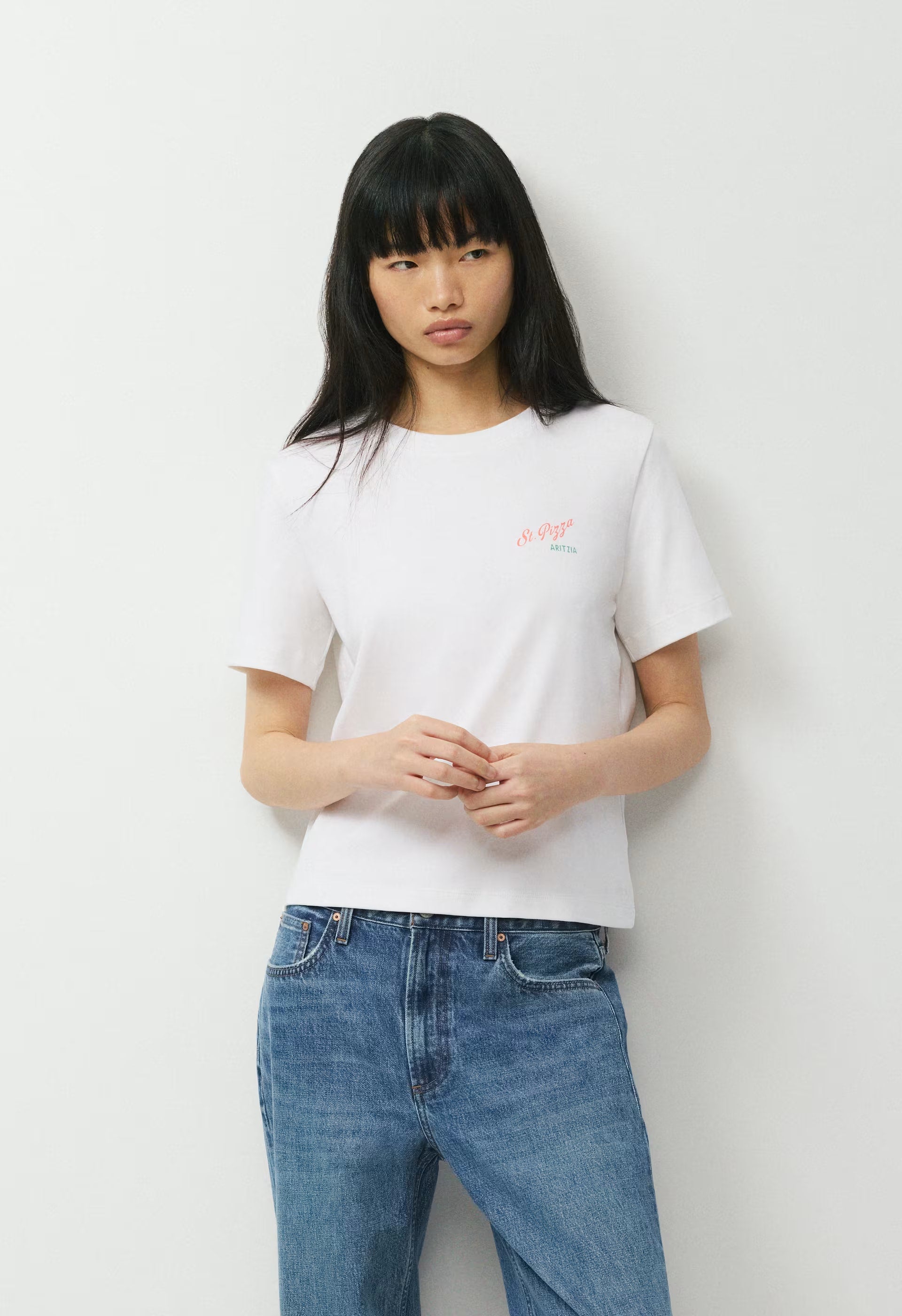 Interlock Cotton Function T-Shirt - WHITE