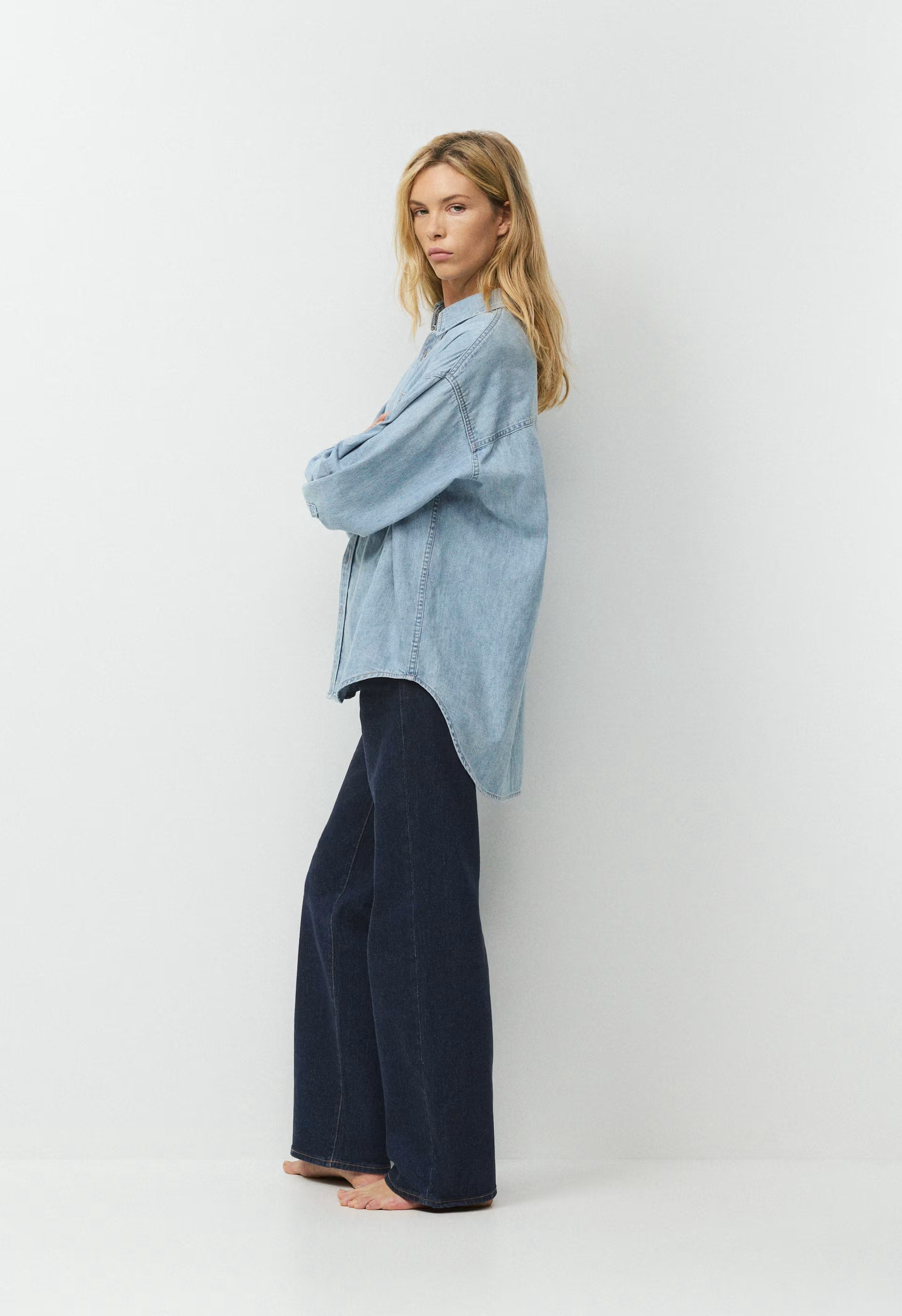 Denim Forum The '80s Comfy Denim Shirt - 7 YRS PCTR THS BLEU
