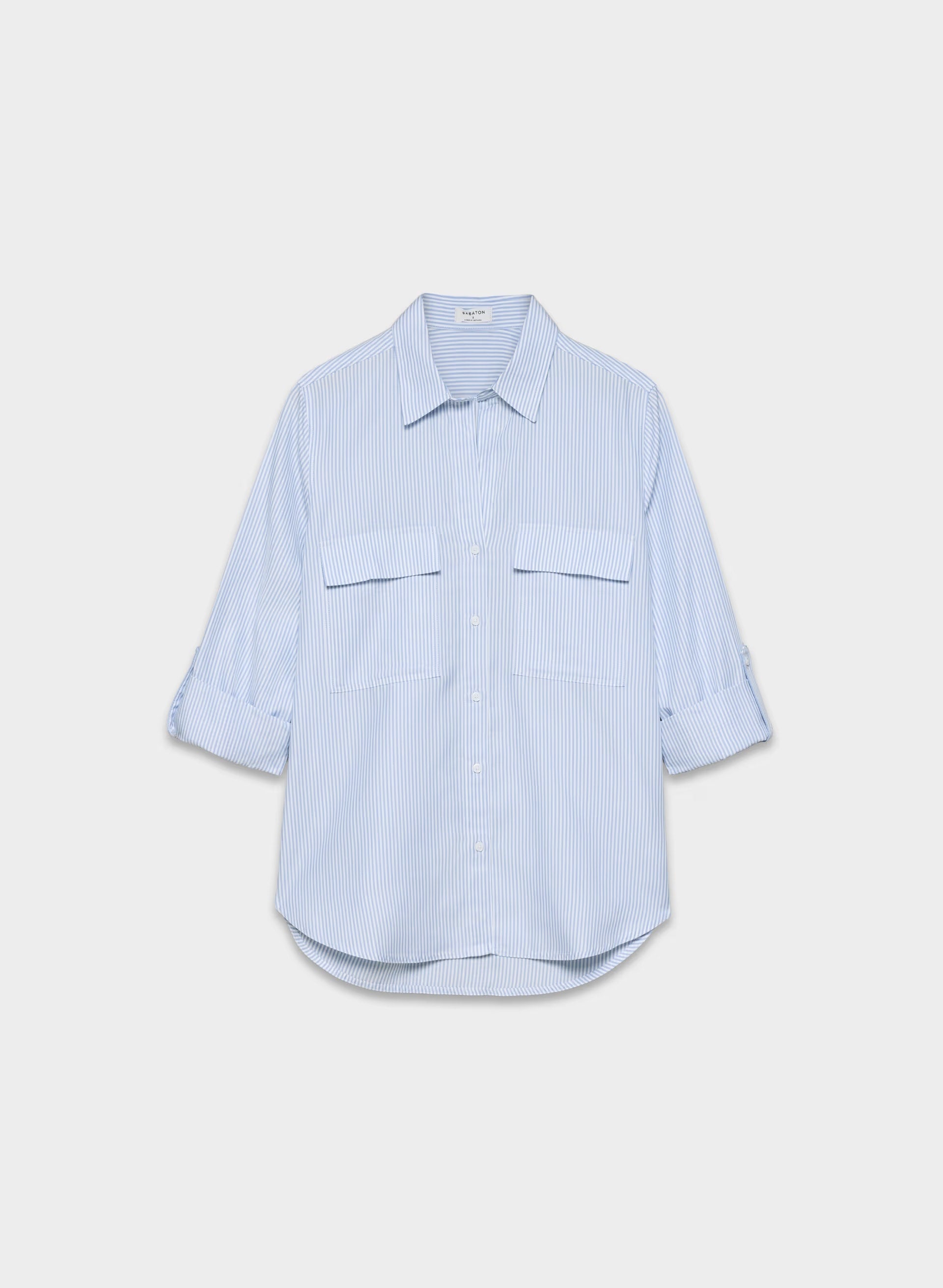 Utility Shirt - WLSN STRP CRFL BL/WHT