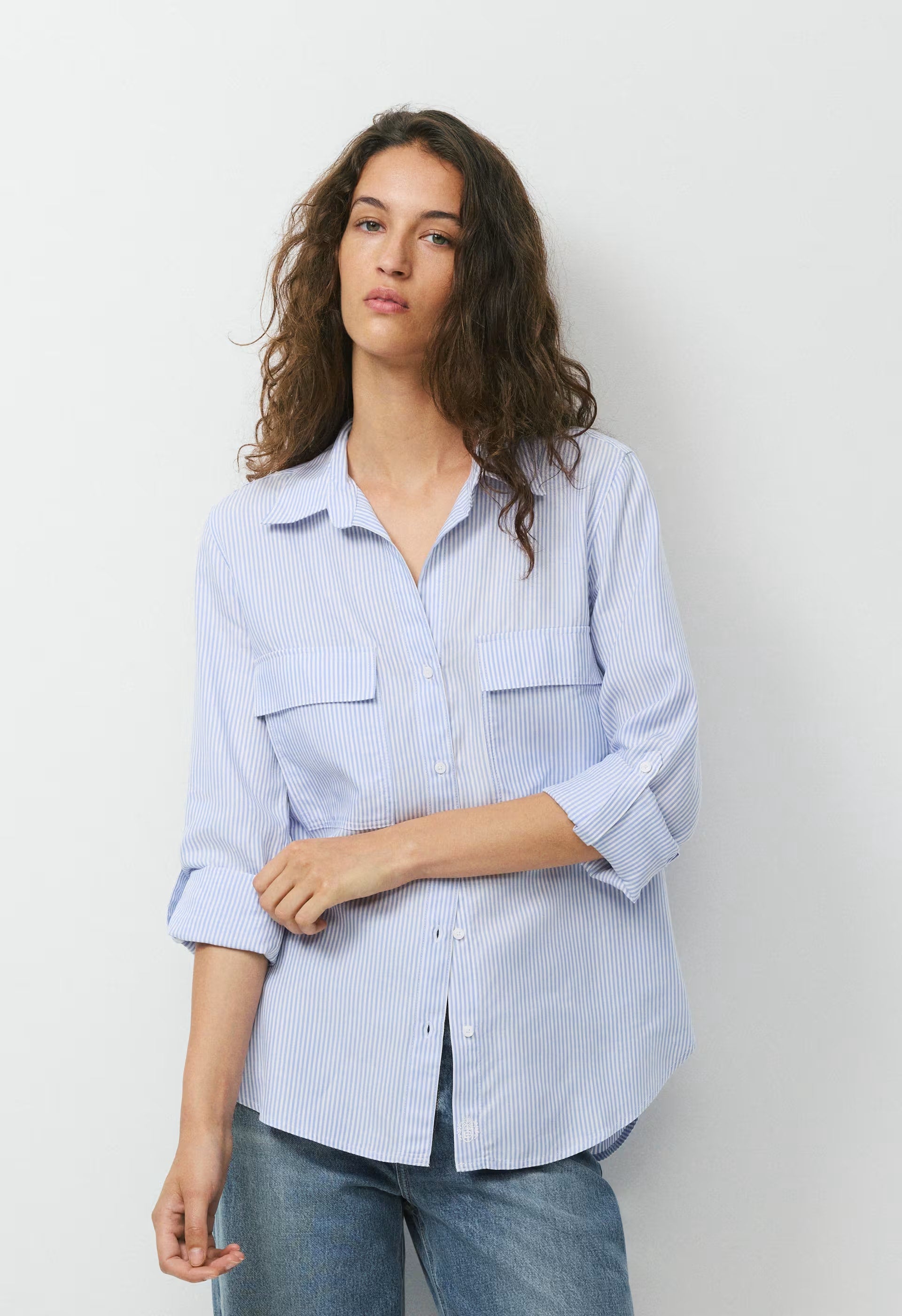 Utility Shirt - WLSN STRP CRFL BL/WHT