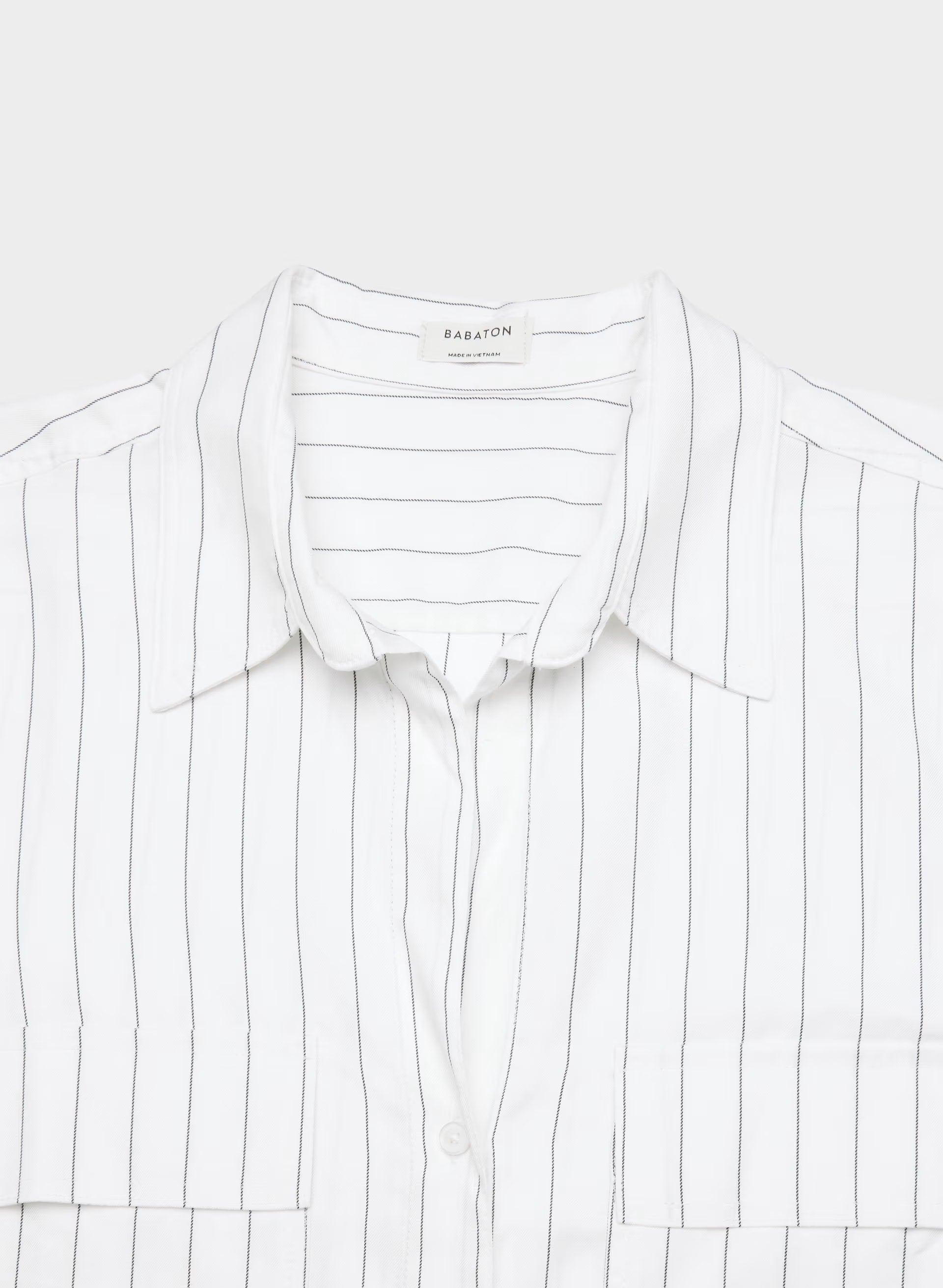 Utility Shirt - HNDSN STRP WT/ADMIRAL