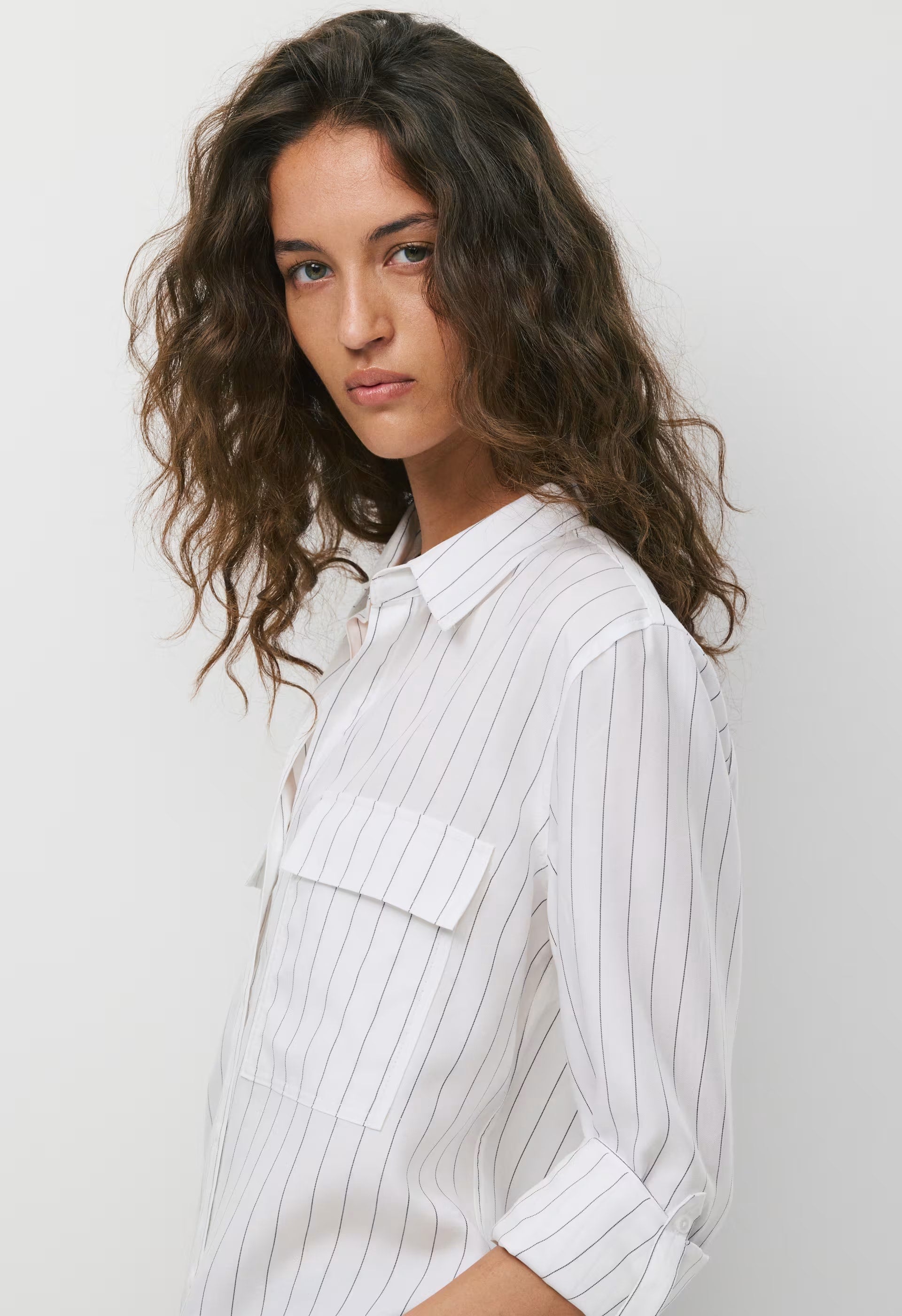 Utility Shirt - HNDSN STRP WT/ADMIRAL