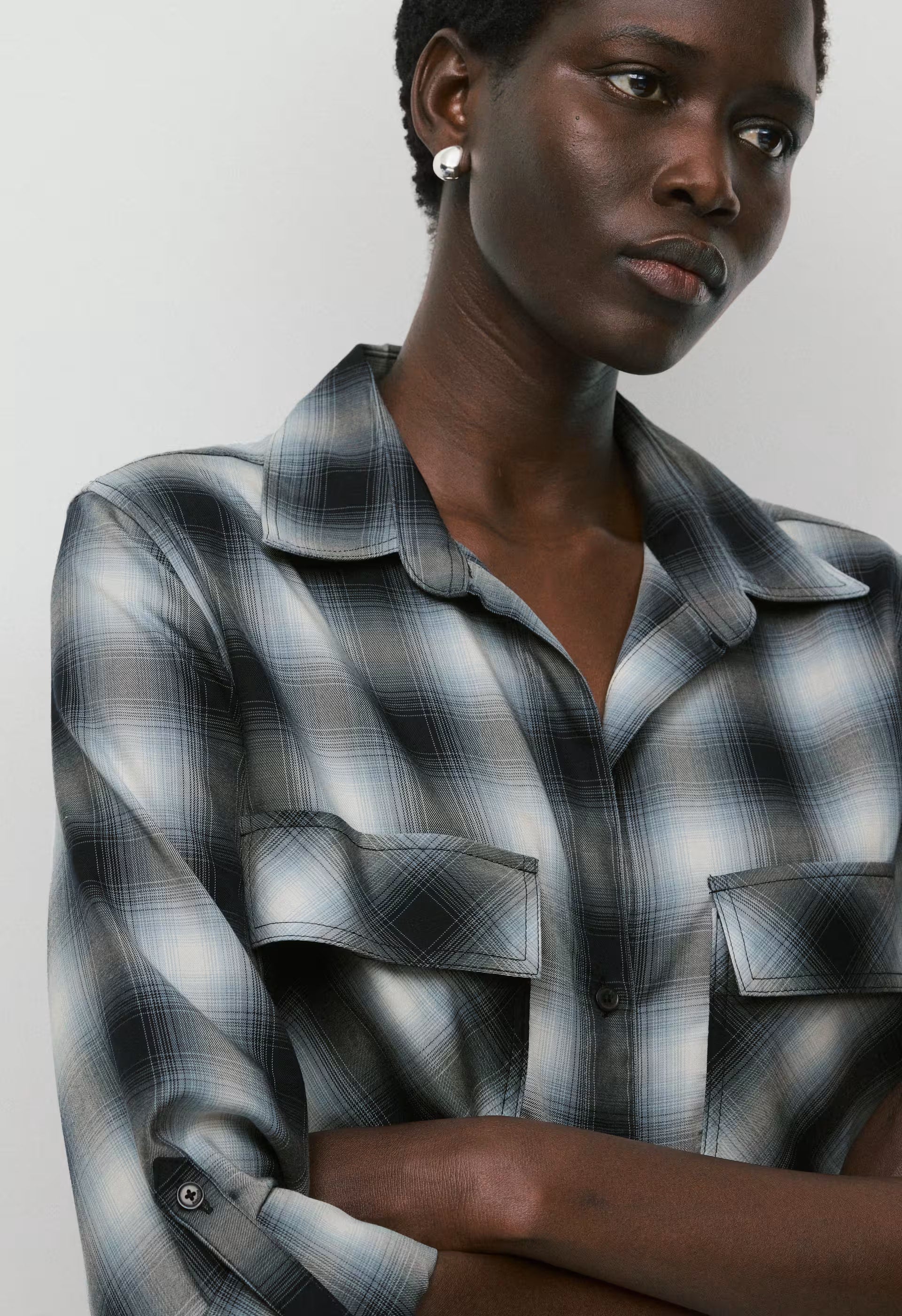 Utility Shirt - ADMRL NVY/ LT BIRCH