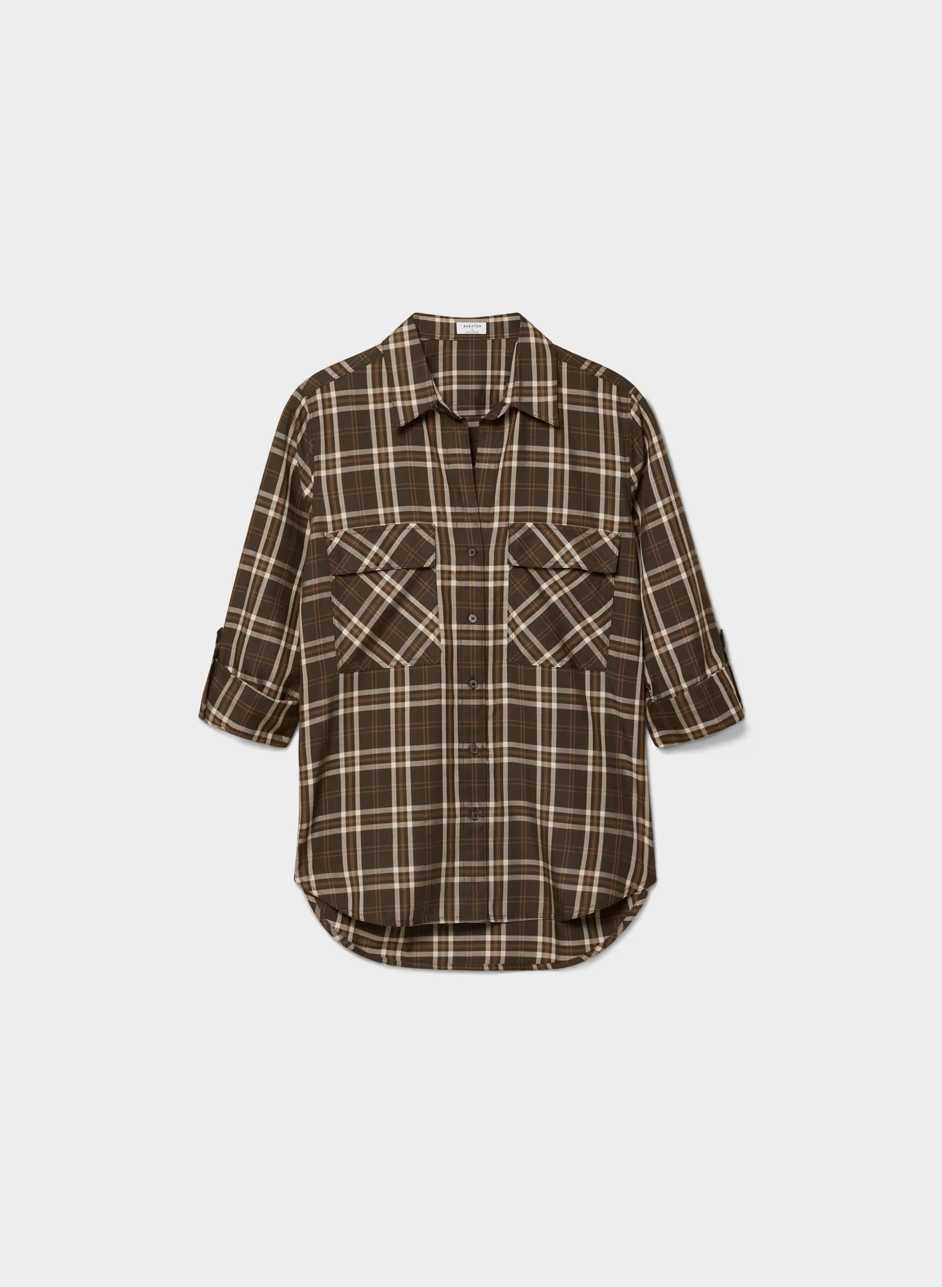 Utility Shirt - CACAO NIB BRWN/MRCN BG