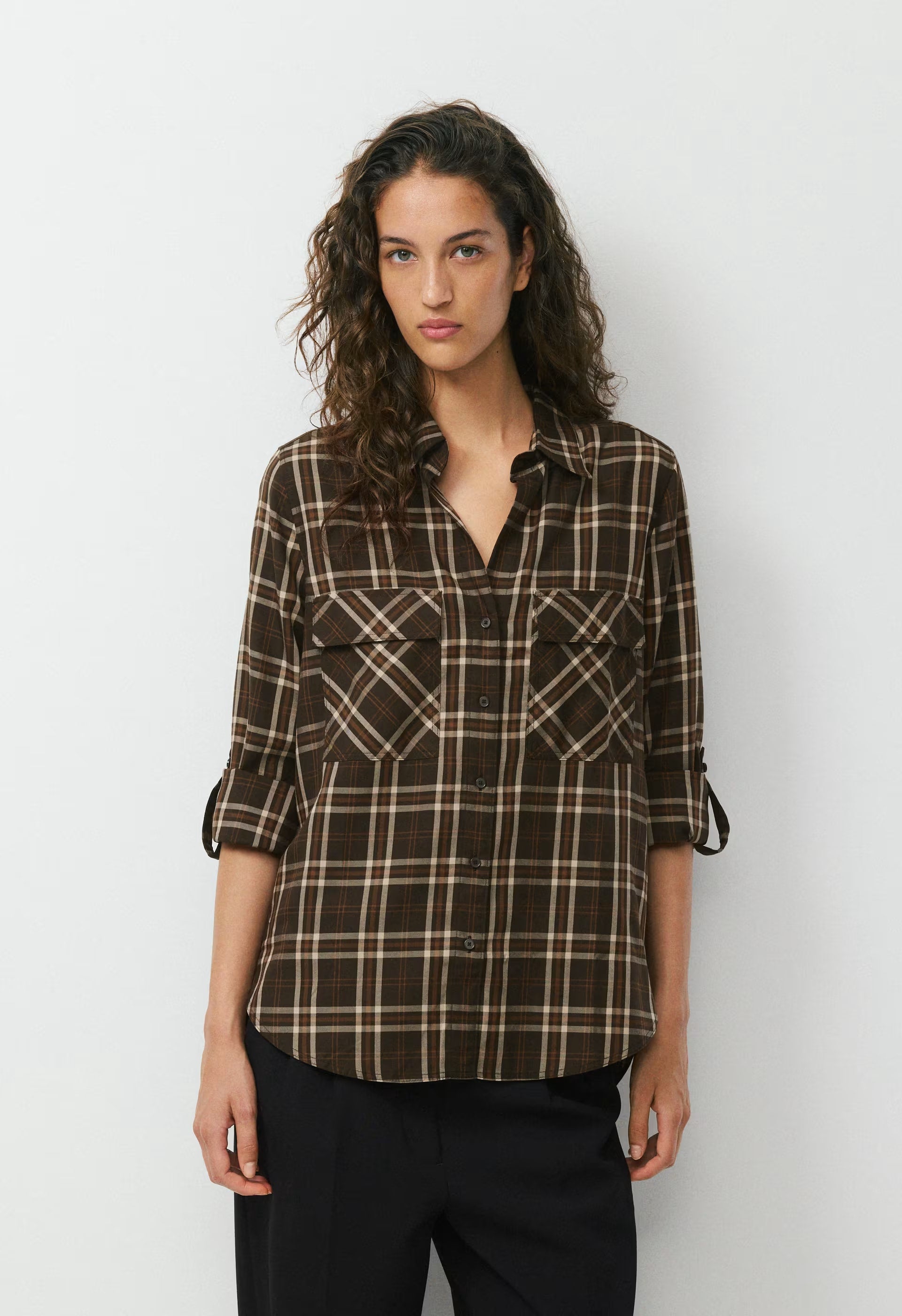 Utility Shirt - CACAO NIB BRWN/MRCN BG