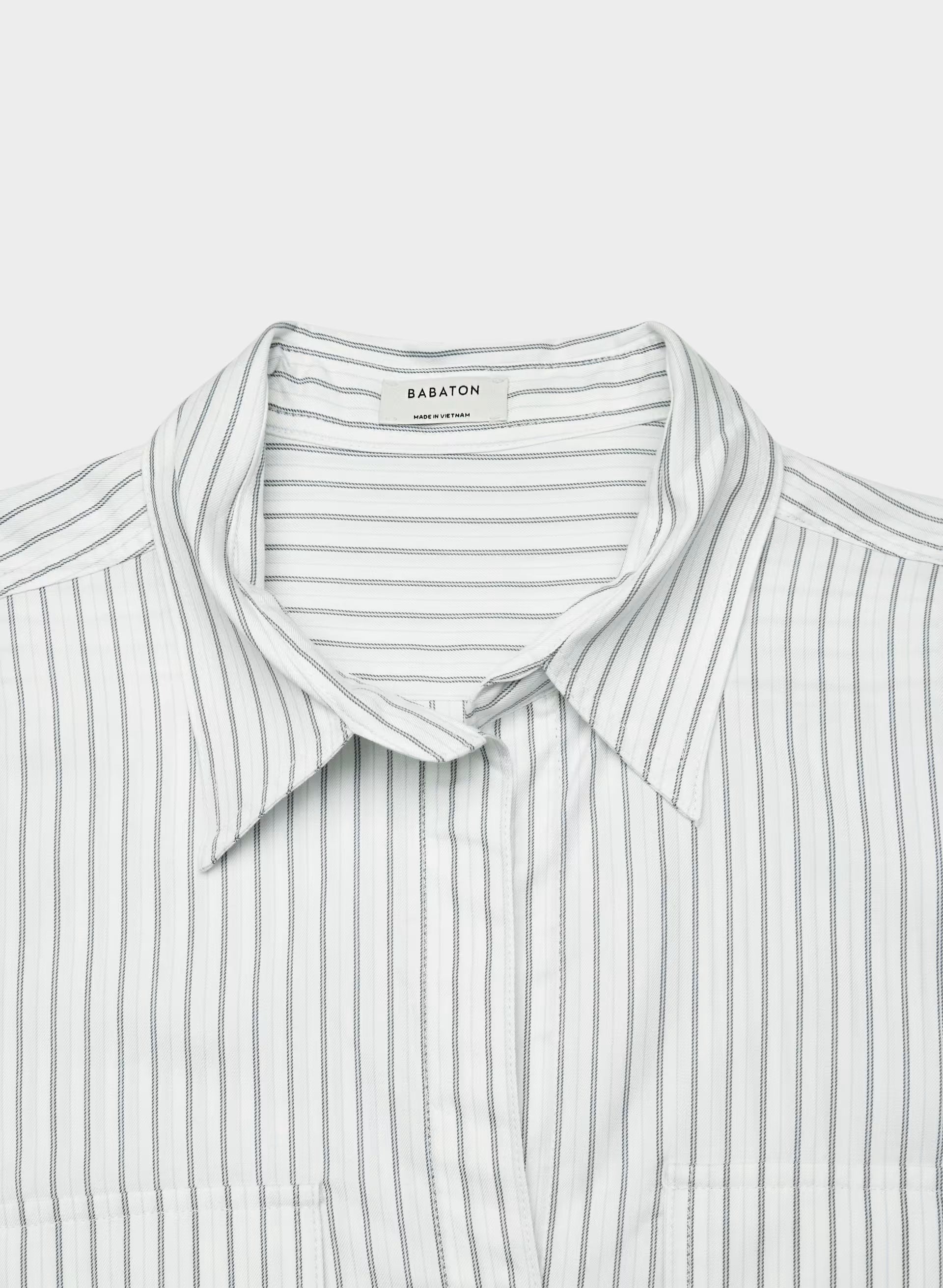 Utility Shirt - WHITE / SHADY BLUE