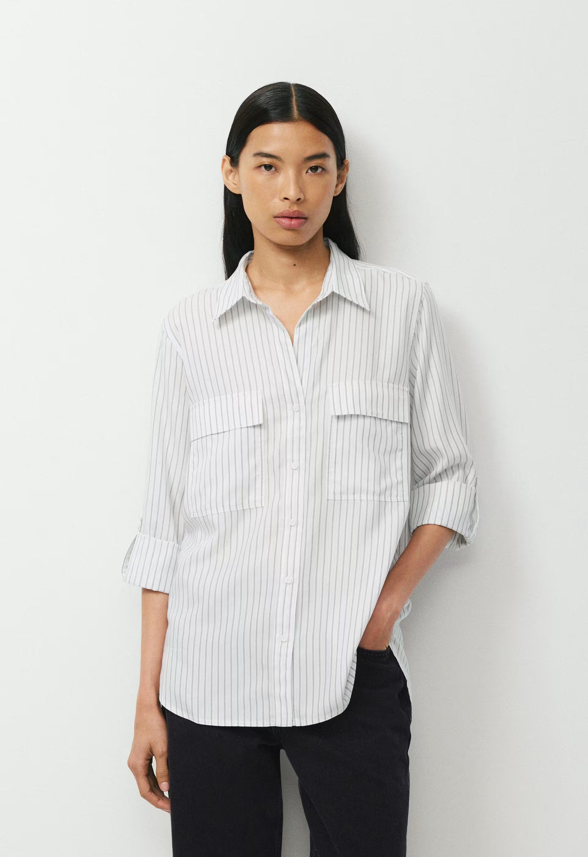 Utility Shirt - WHITE / SHADY BLUE