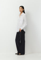 Utility Shirt - WHITE / SHADY BLUE