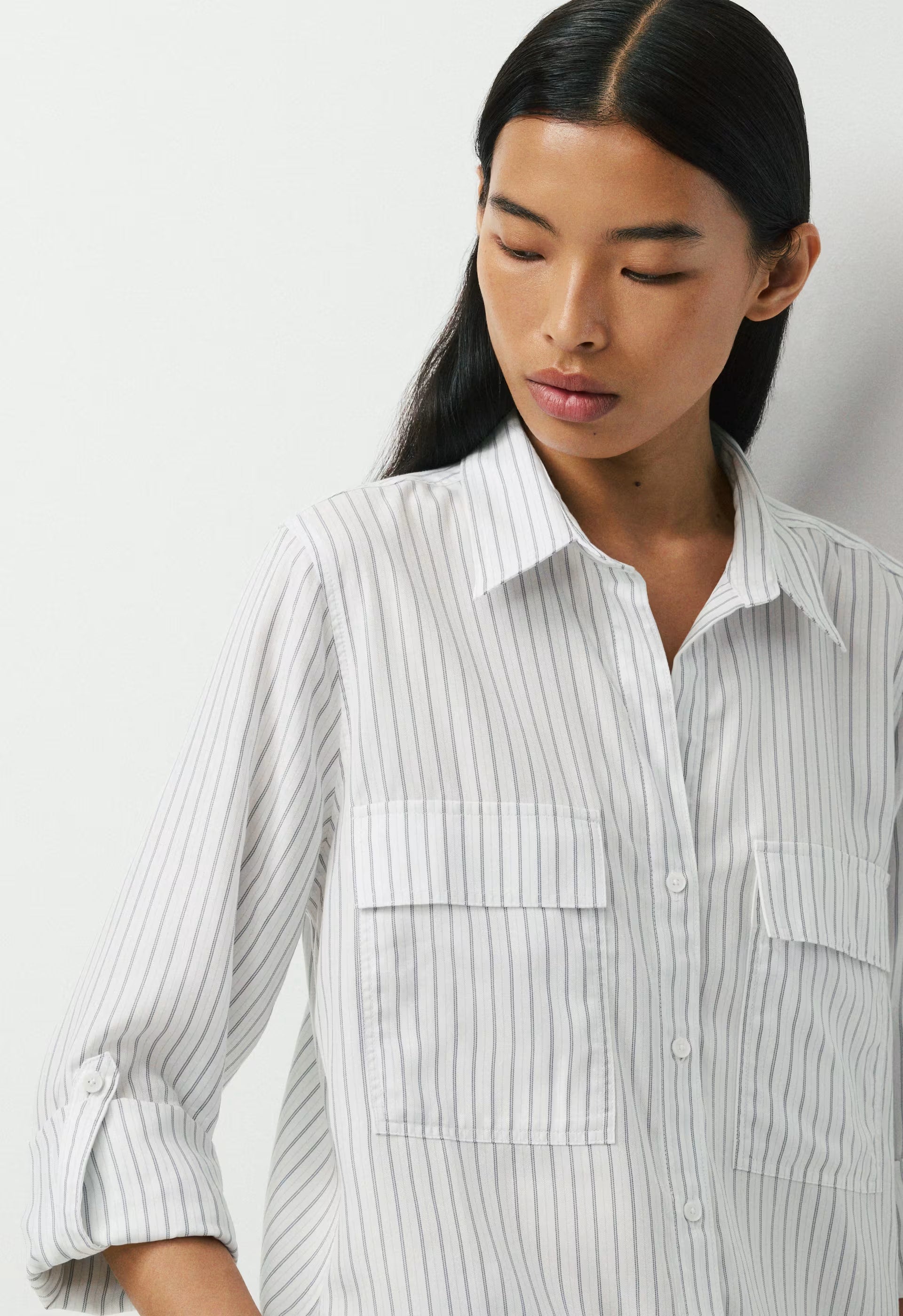 Utility Shirt - WHITE / SHADY BLUE