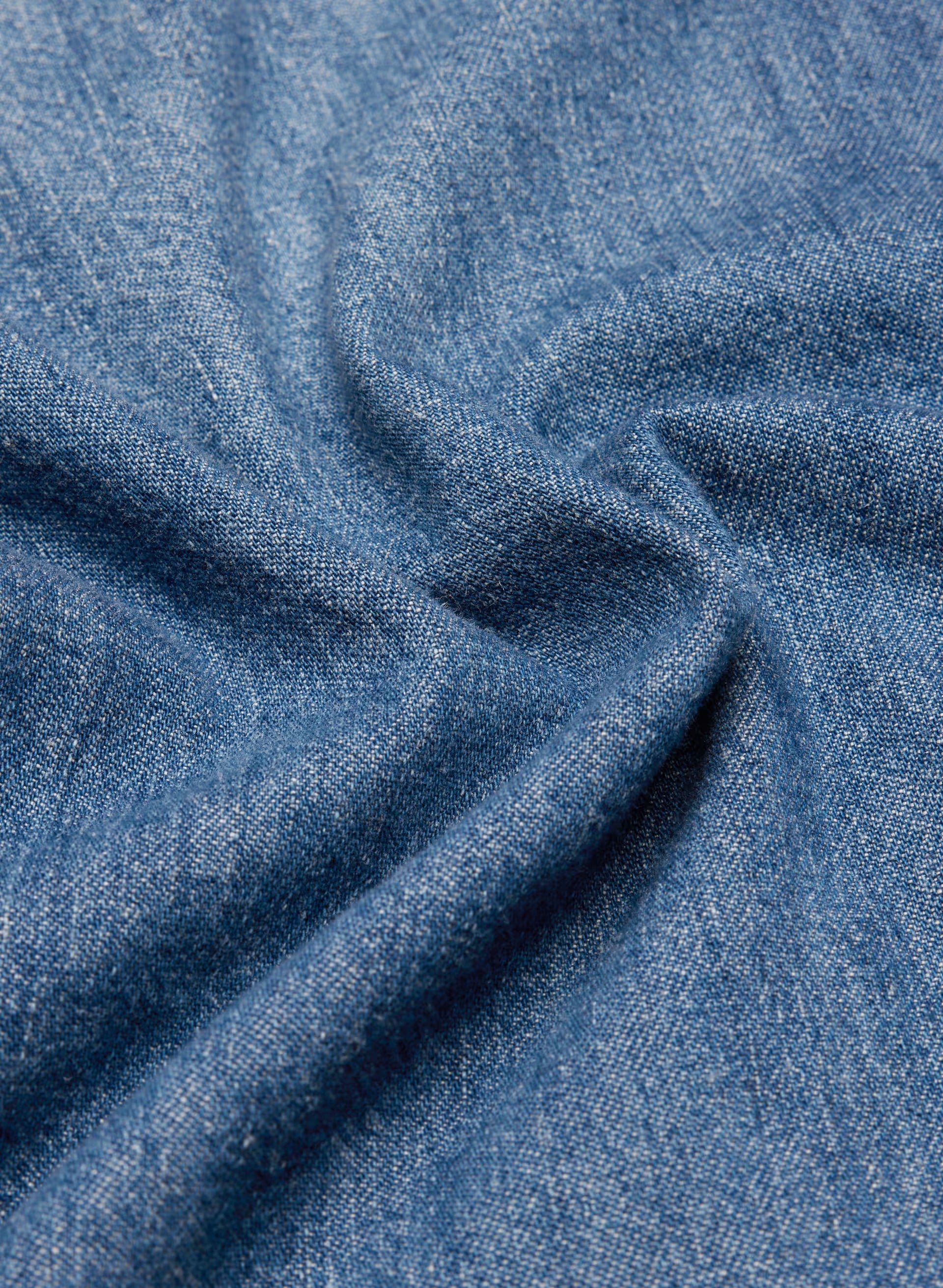 Denim Forum The '80s Comfy Denim Shirt - 5 YRS KISS N TELL BLEU