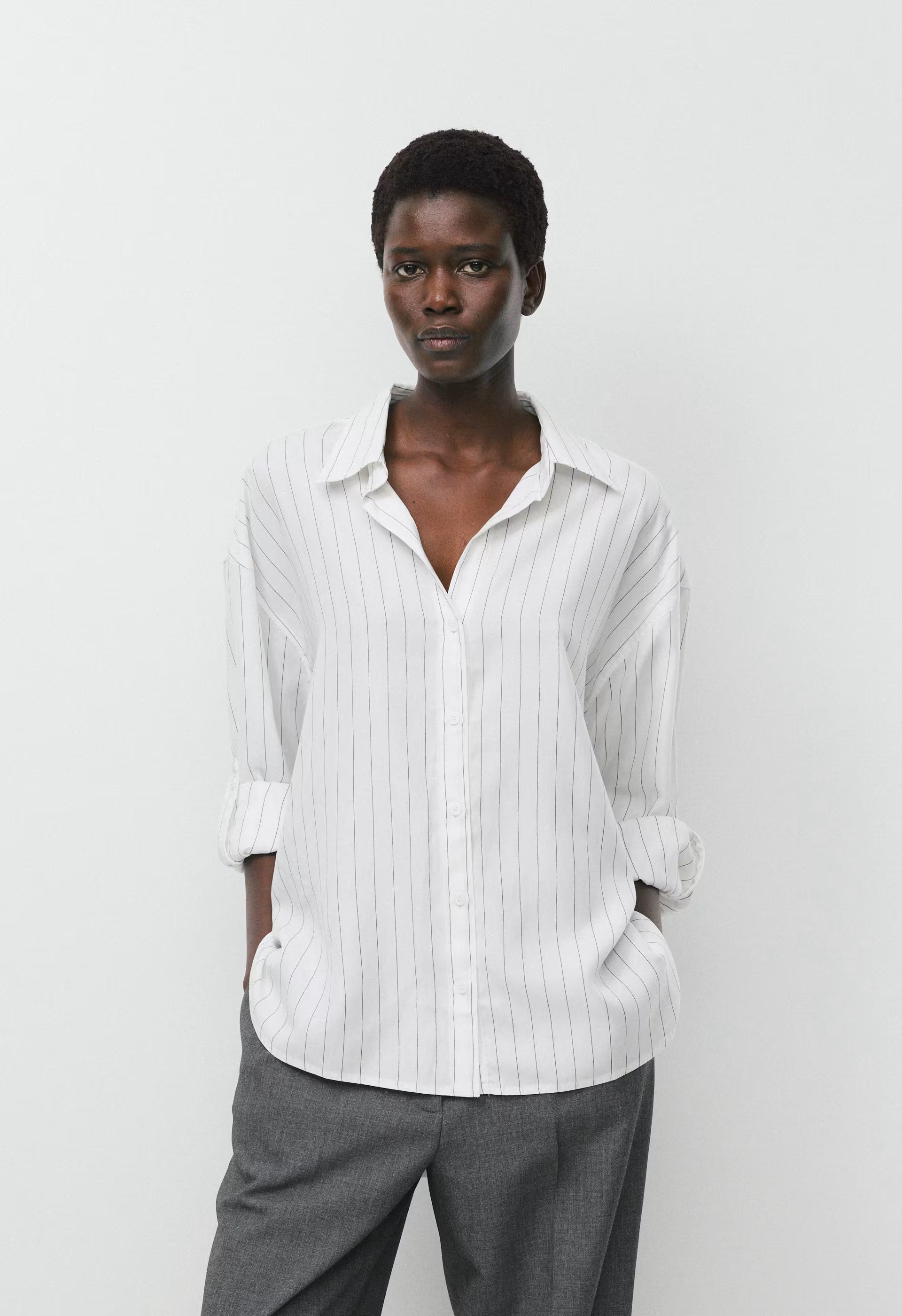 Archive Shirt - HNDSN STRP WT/ADMIRAL