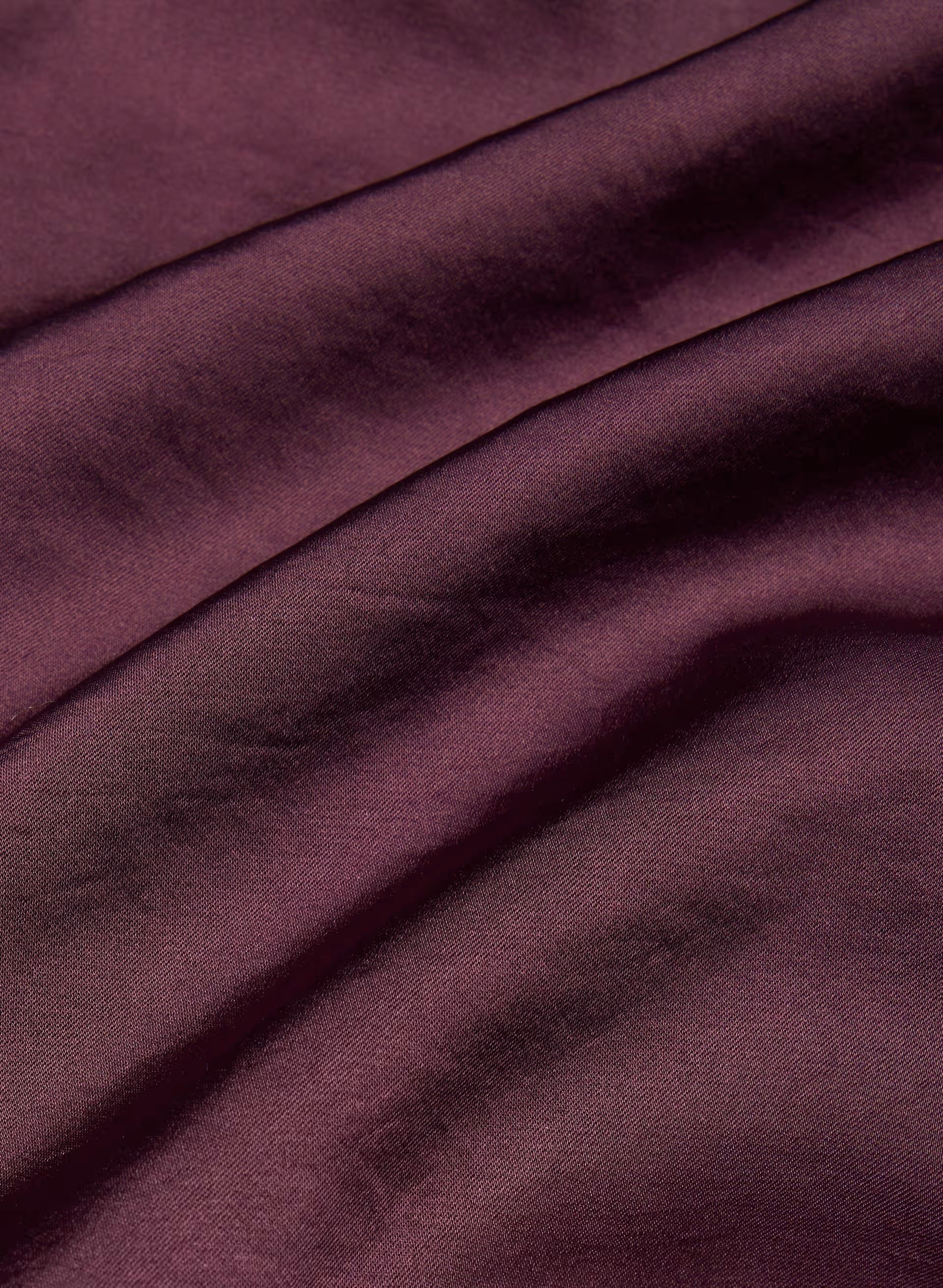 Martini Satin Halter Top - GALA PLUM