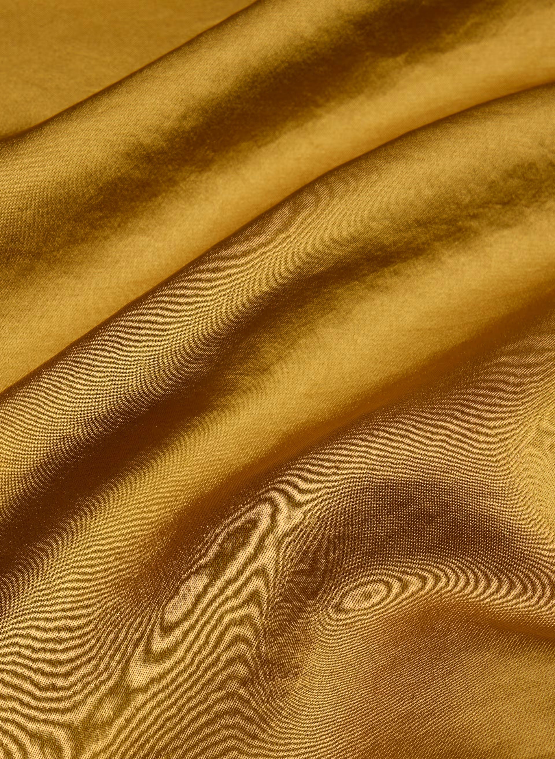 Martini Satin Halter Top - SHERRY OCHRE
