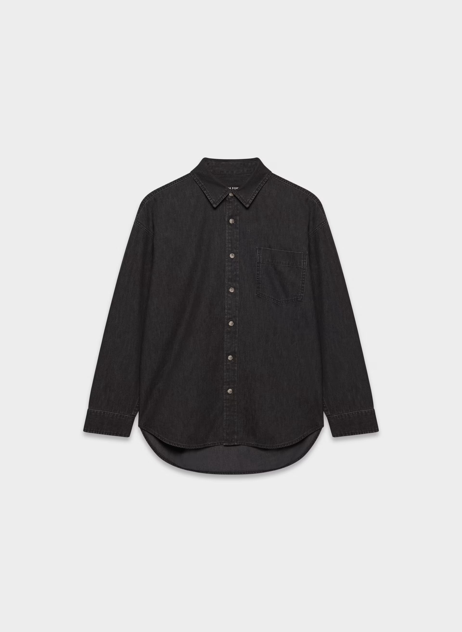 Denim Forum The '80s Comfy Denim Shirt - BLACK EYELINER