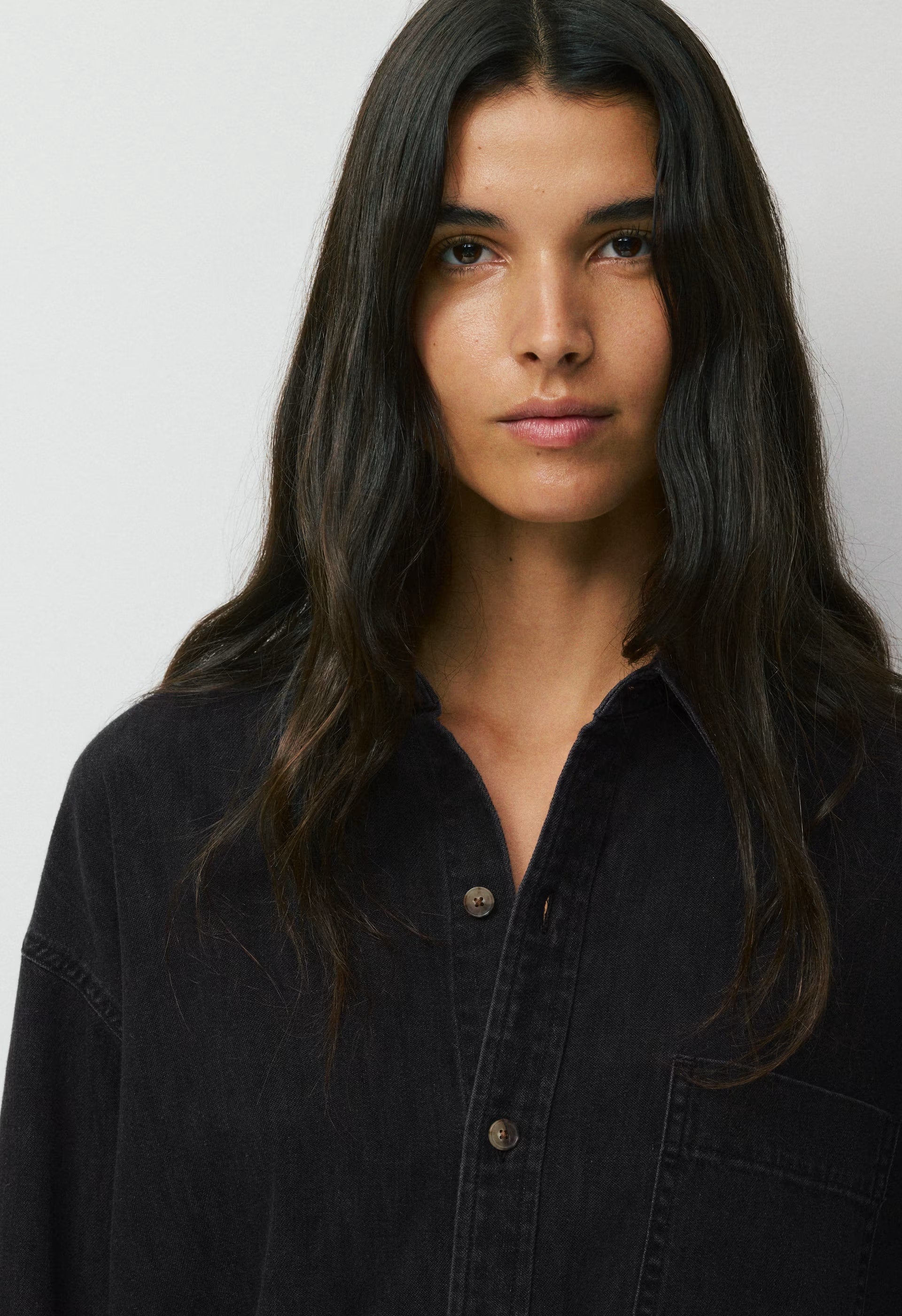 Denim Forum The '80s Comfy Denim Shirt - BLACK EYELINER