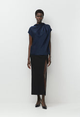 Nominee Satin Blouse - ADMIRAL