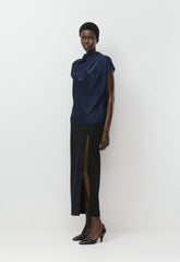 Nominee Satin Blouse - ADMIRAL