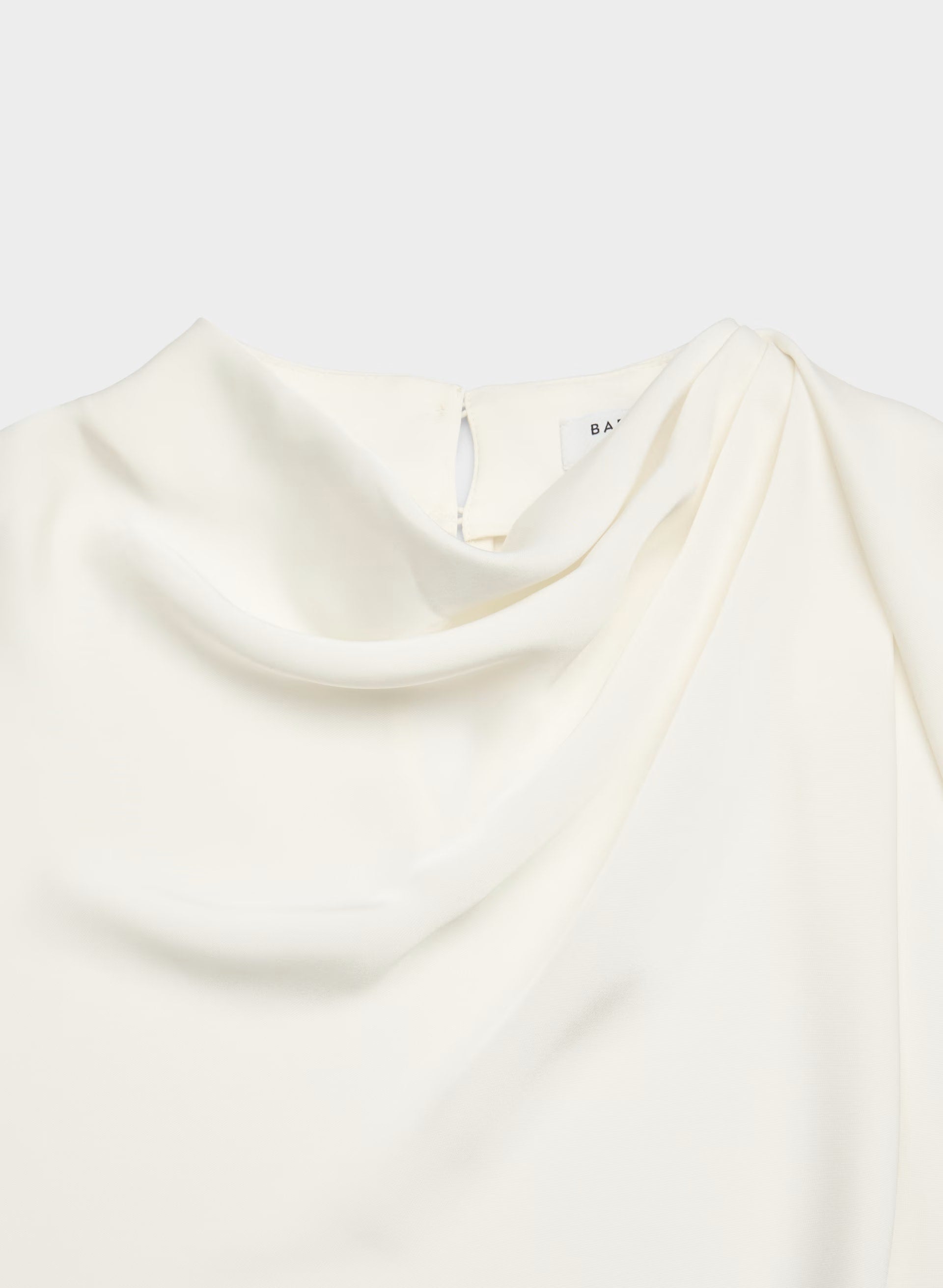 Nominee Satin Blouse - LIGHT BIRCH