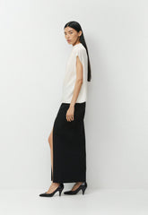 Nominee Satin Blouse - LIGHT BIRCH