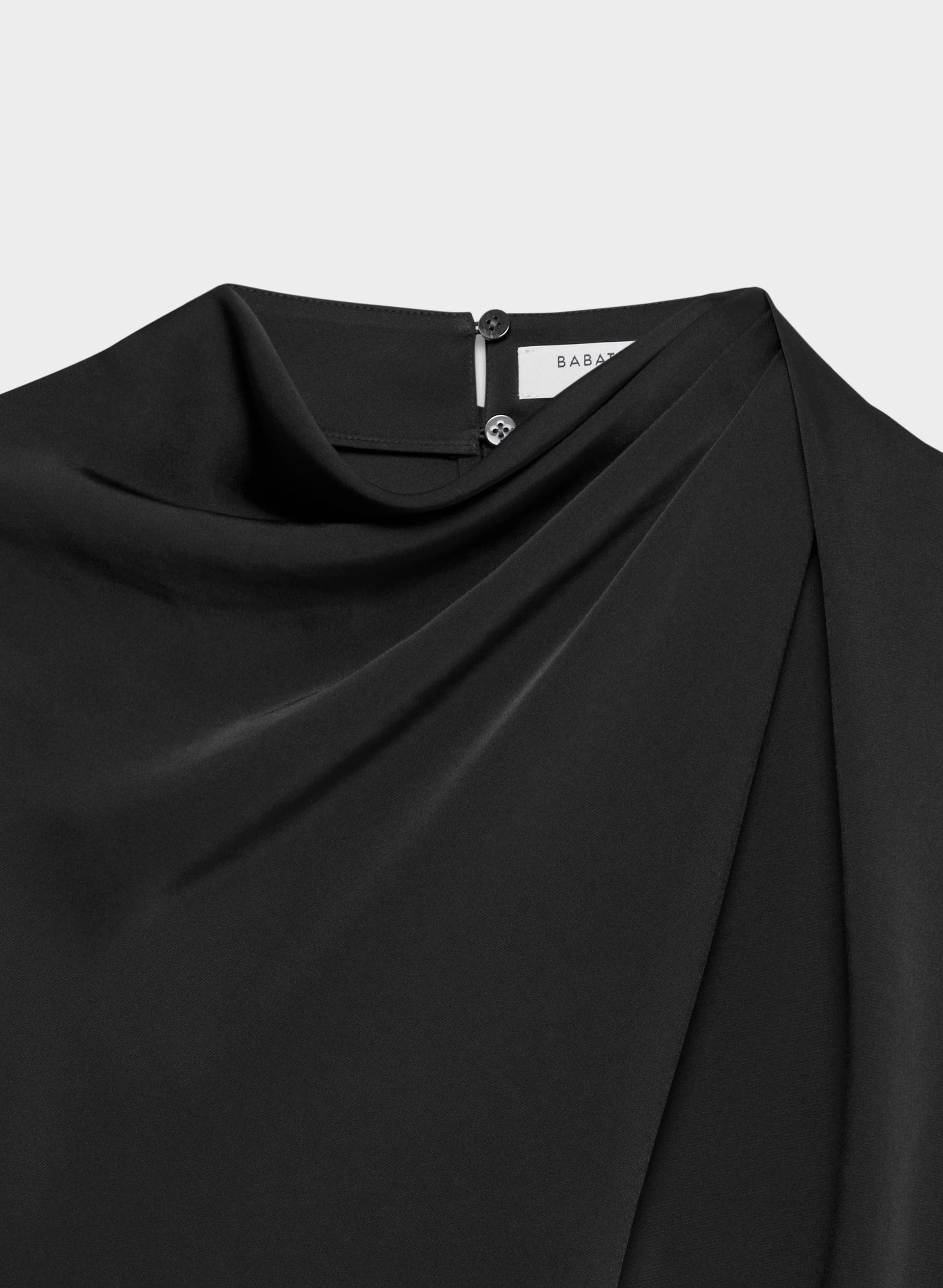 Nominee Satin Blouse - BLACK