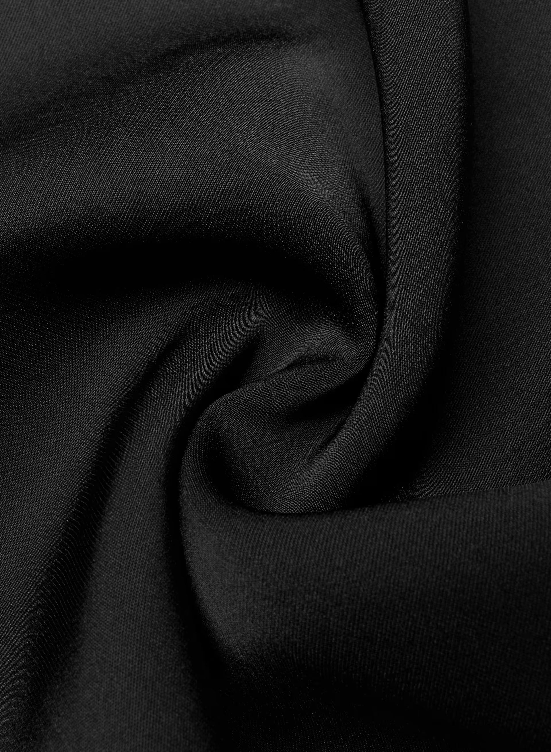Nominee Satin Blouse - BLACK