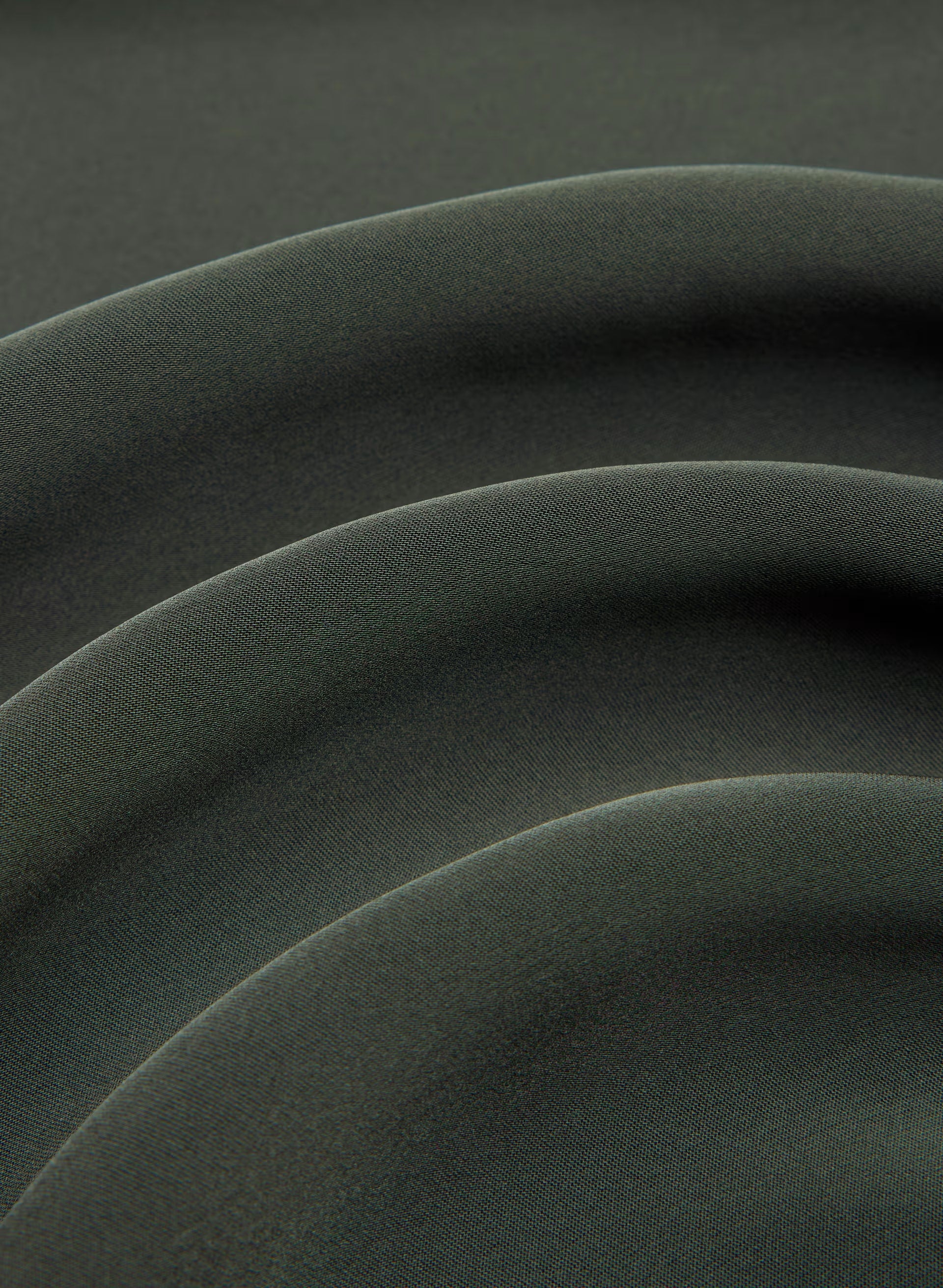 Nominee Satin Blouse - FLINT GREEN