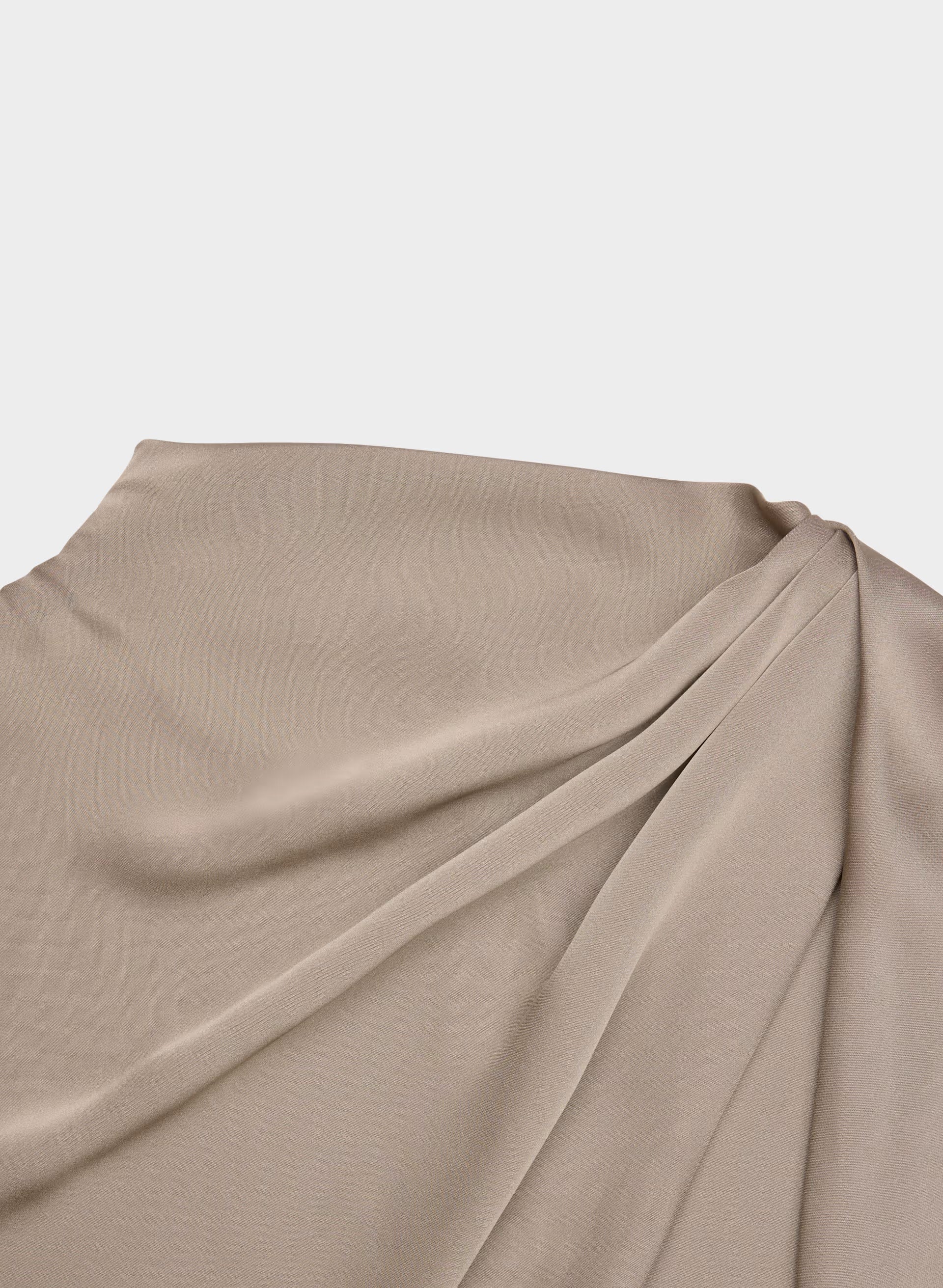 Nominee Satin Blouse - NOMAD TAUPE