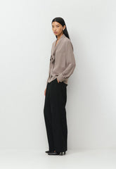 Hestia Blouse - IRON TAUPE