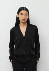 Dover Satin Shirt - BLACK