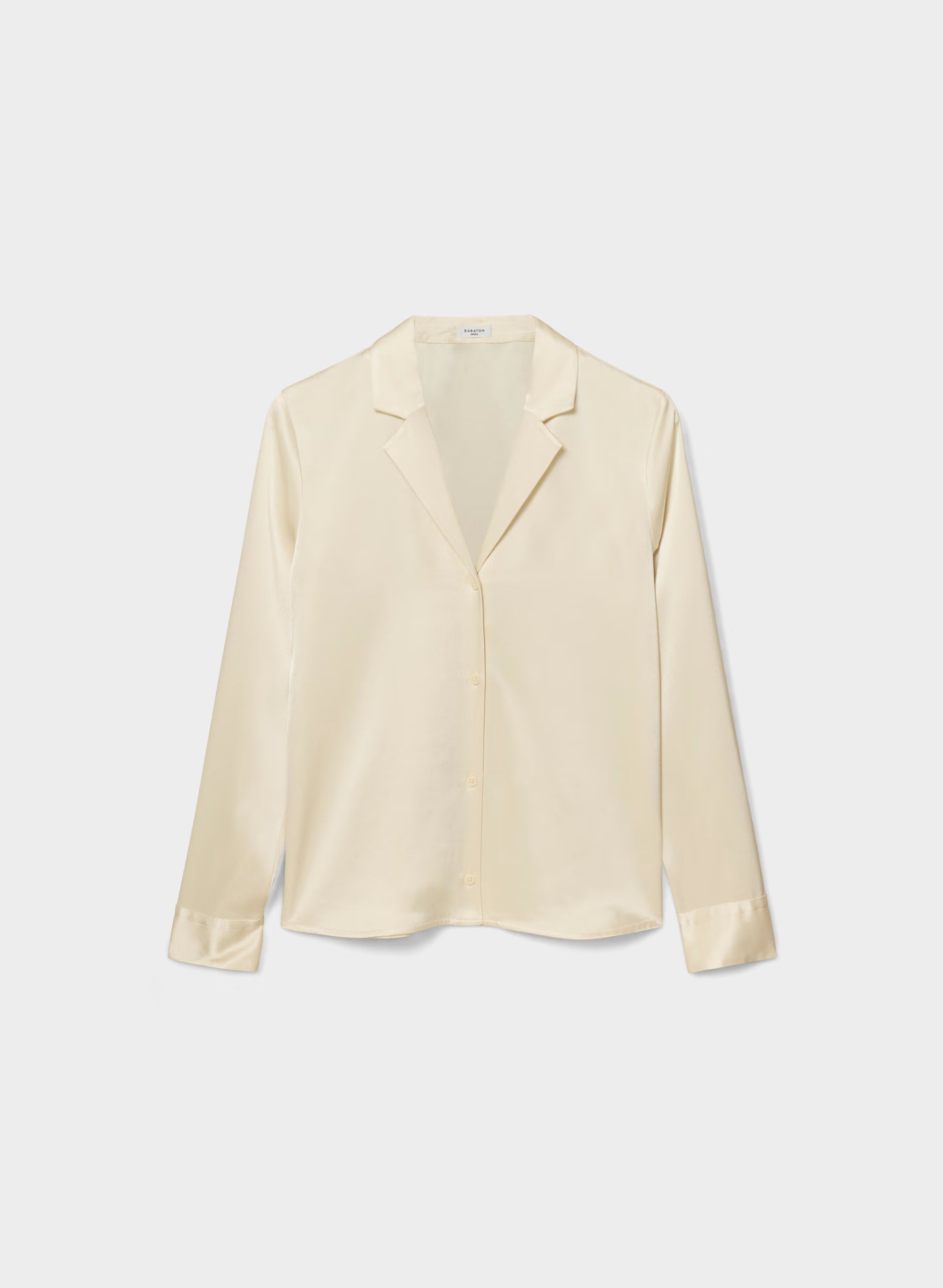 Dover Satin Shirt - SEASIDE CREAM