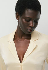 Dover Satin Shirt - SEASIDE CREAM