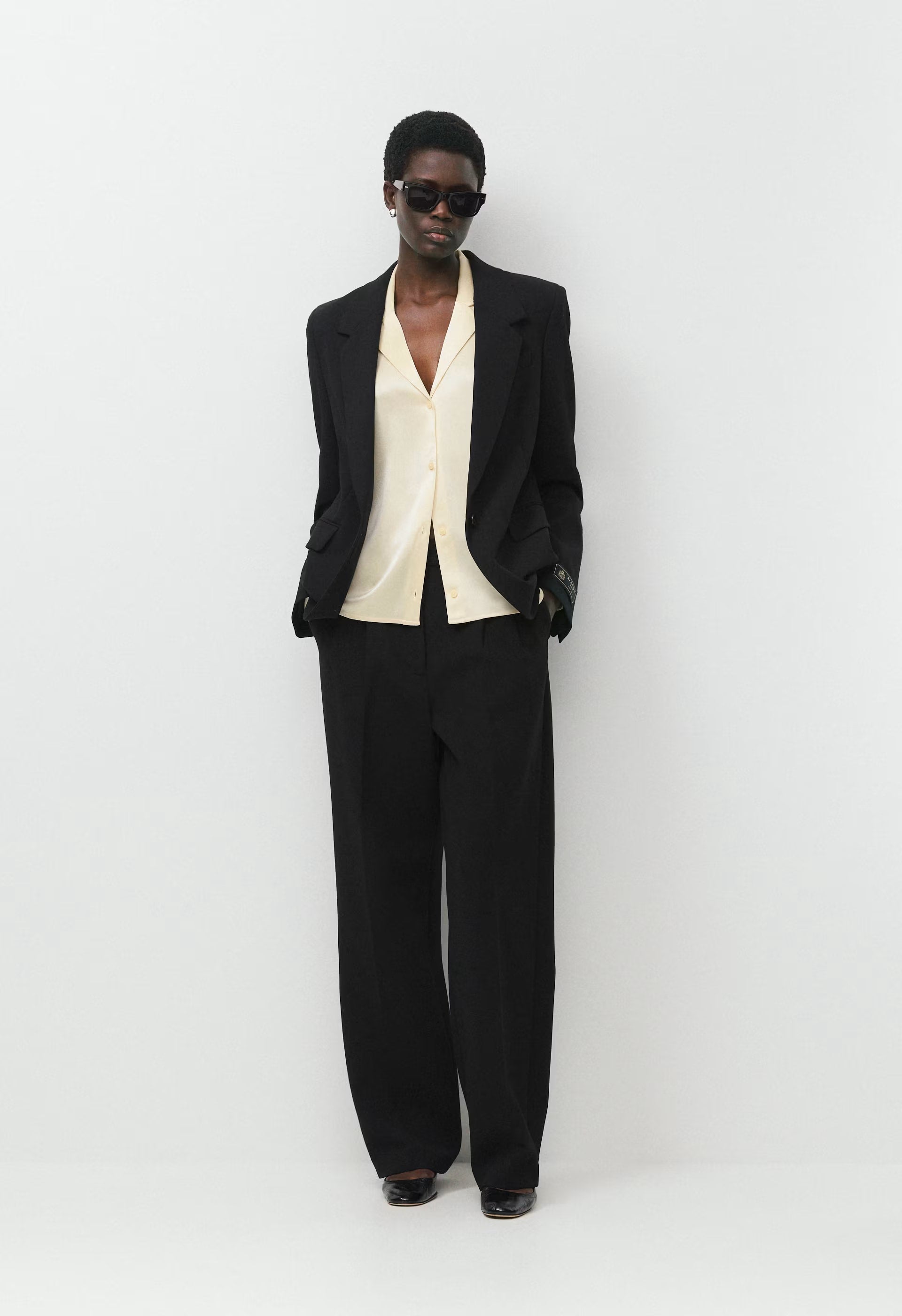 Dover Satin Shirt - SEASIDE CREAM