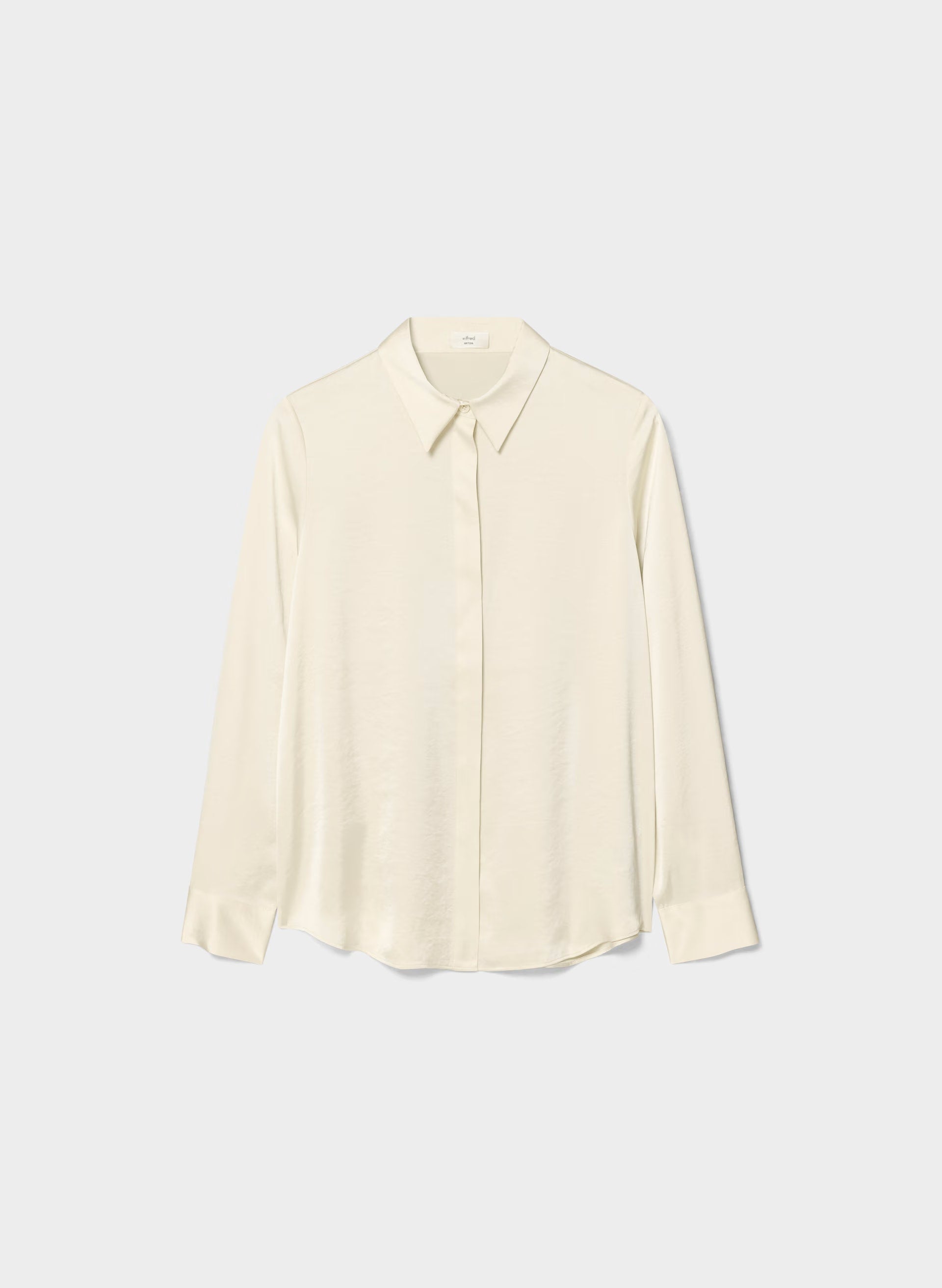 Baker Satin Shirt - SEASIDE CREAM