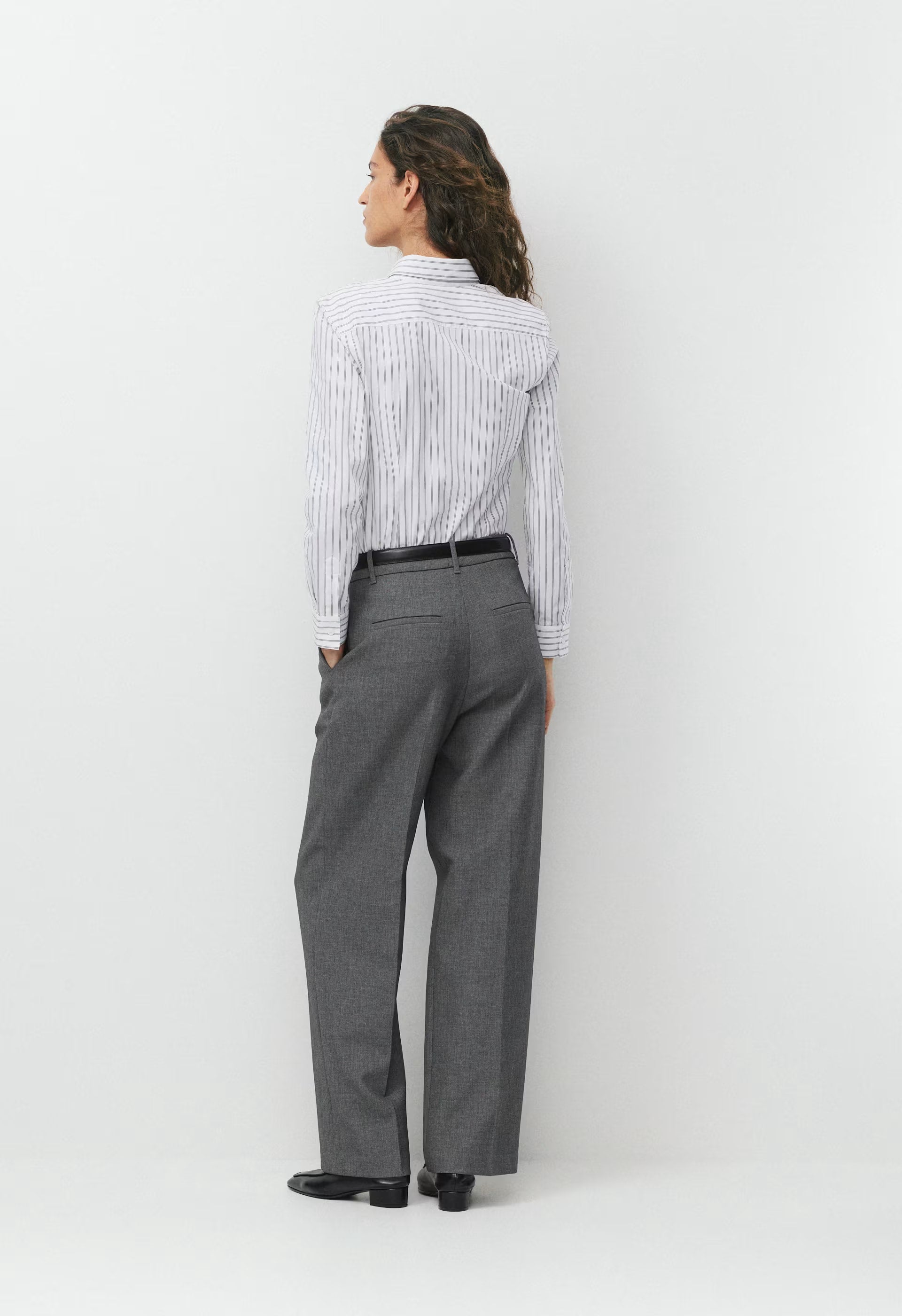 Chronicle Slim Poplin Shirt - MLKSK PK/BRT WT/BRT WT