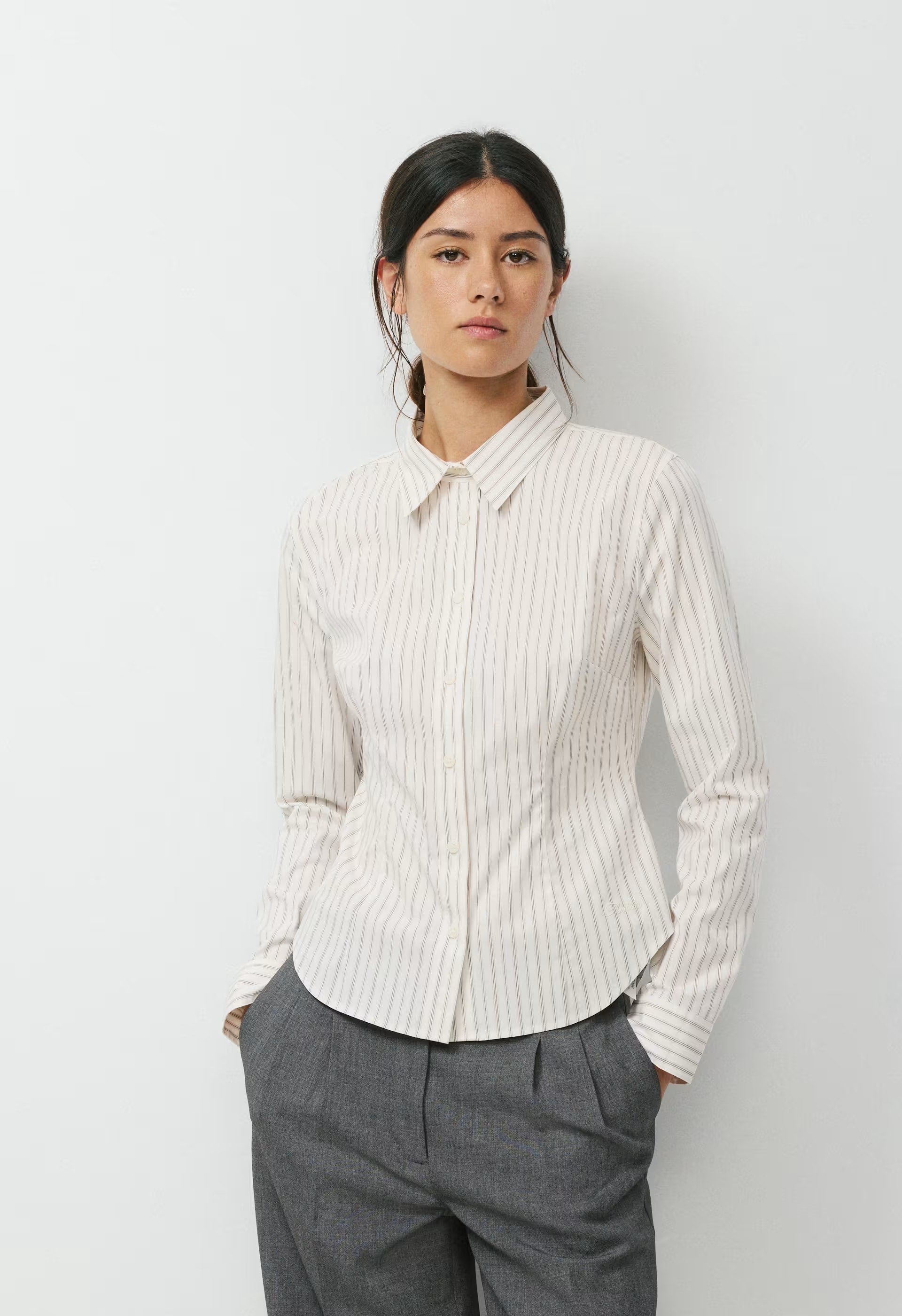 Chronicle Slim Poplin Shirt - OAK/MARCONA BG