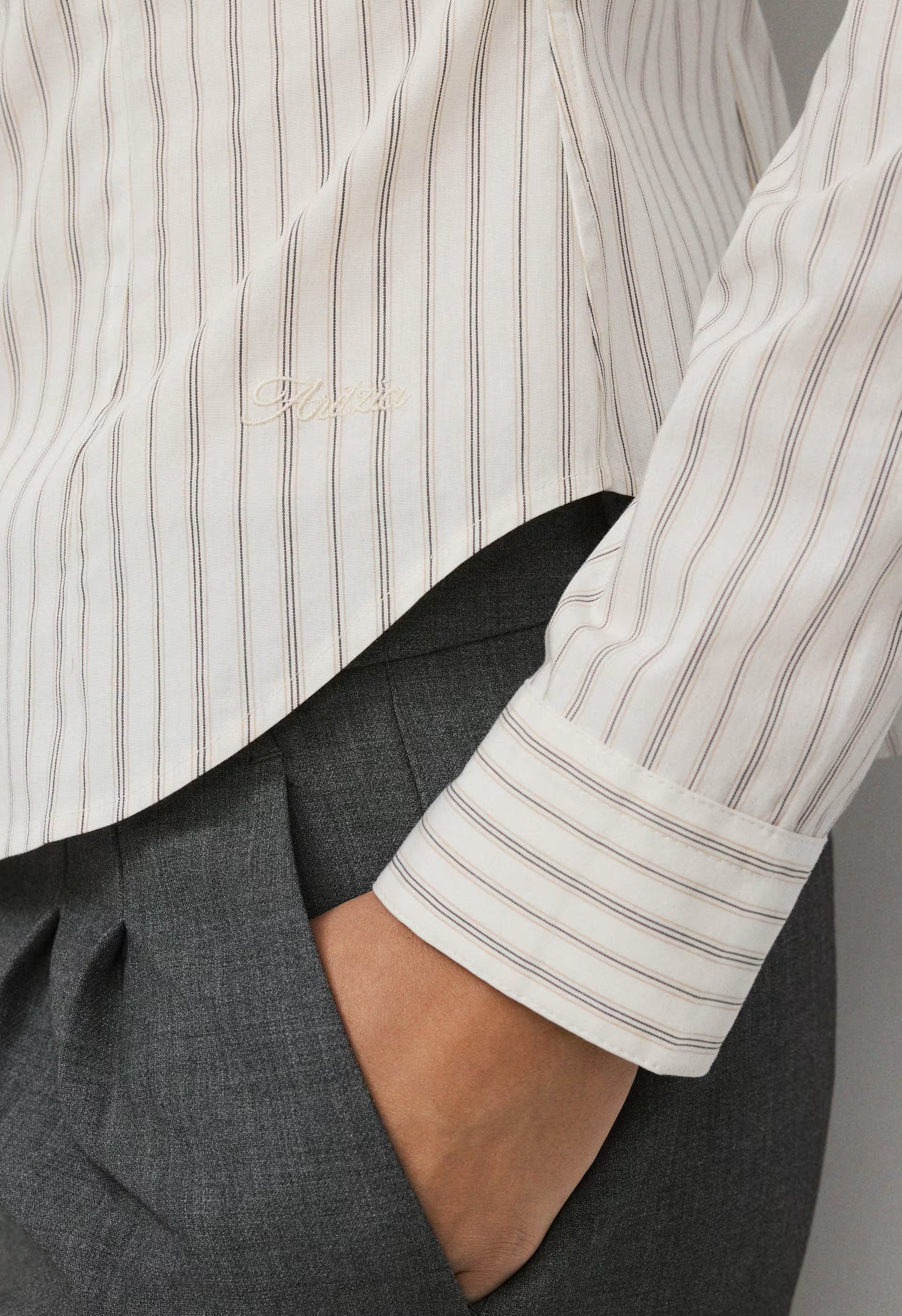 Chronicle Slim Poplin Shirt - OAK/MARCONA BG
