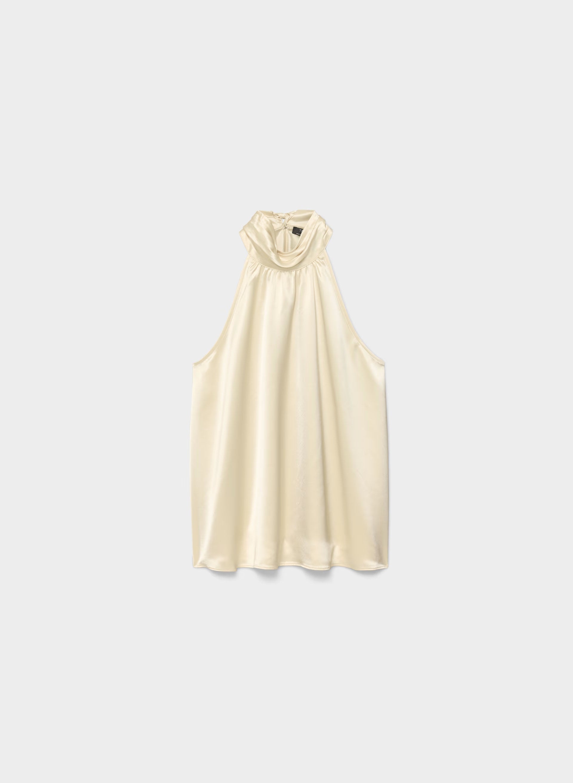 Fallaway Satin Top - SEASIDE CREAM