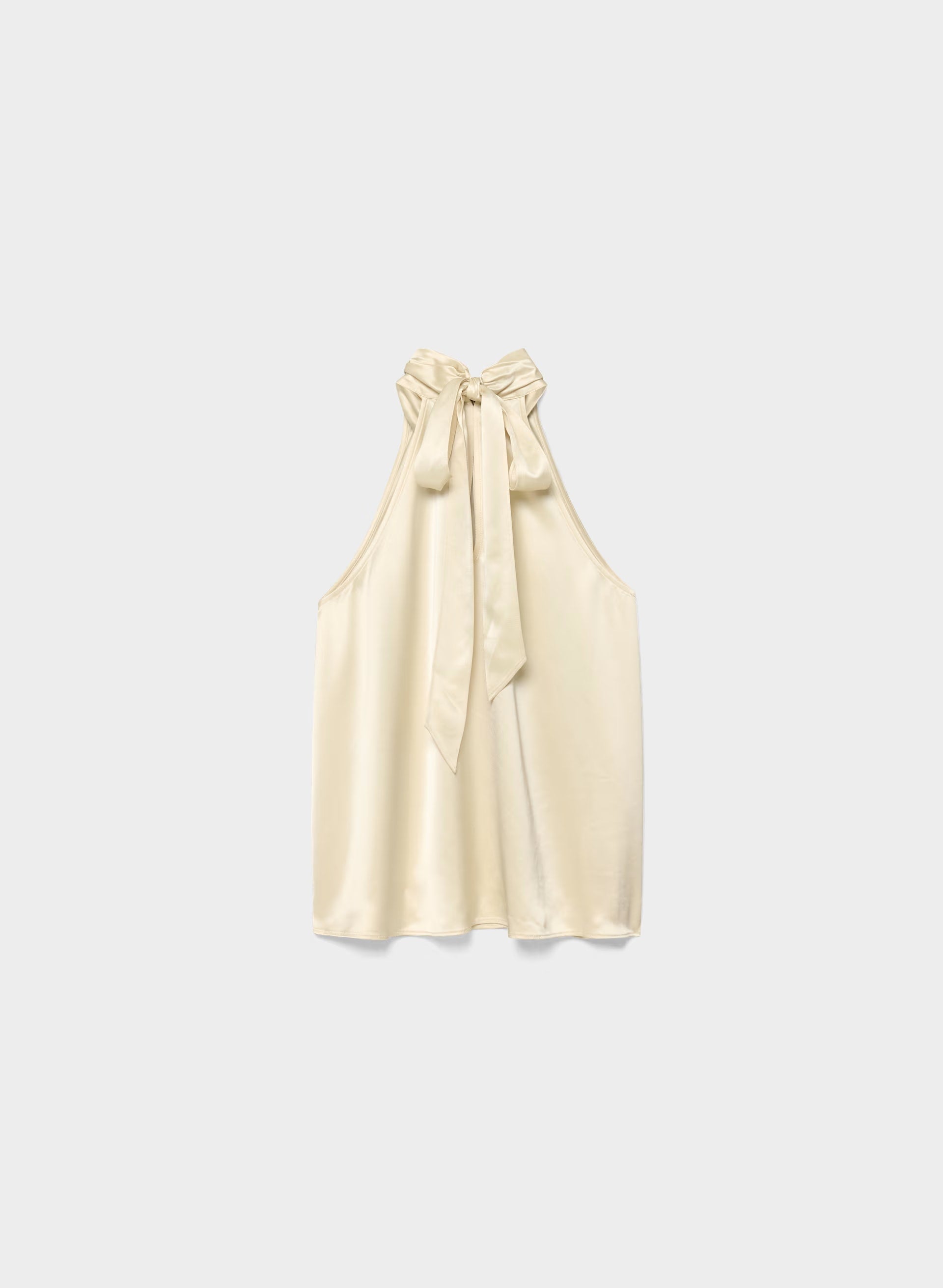 Fallaway Satin Top - SEASIDE CREAM