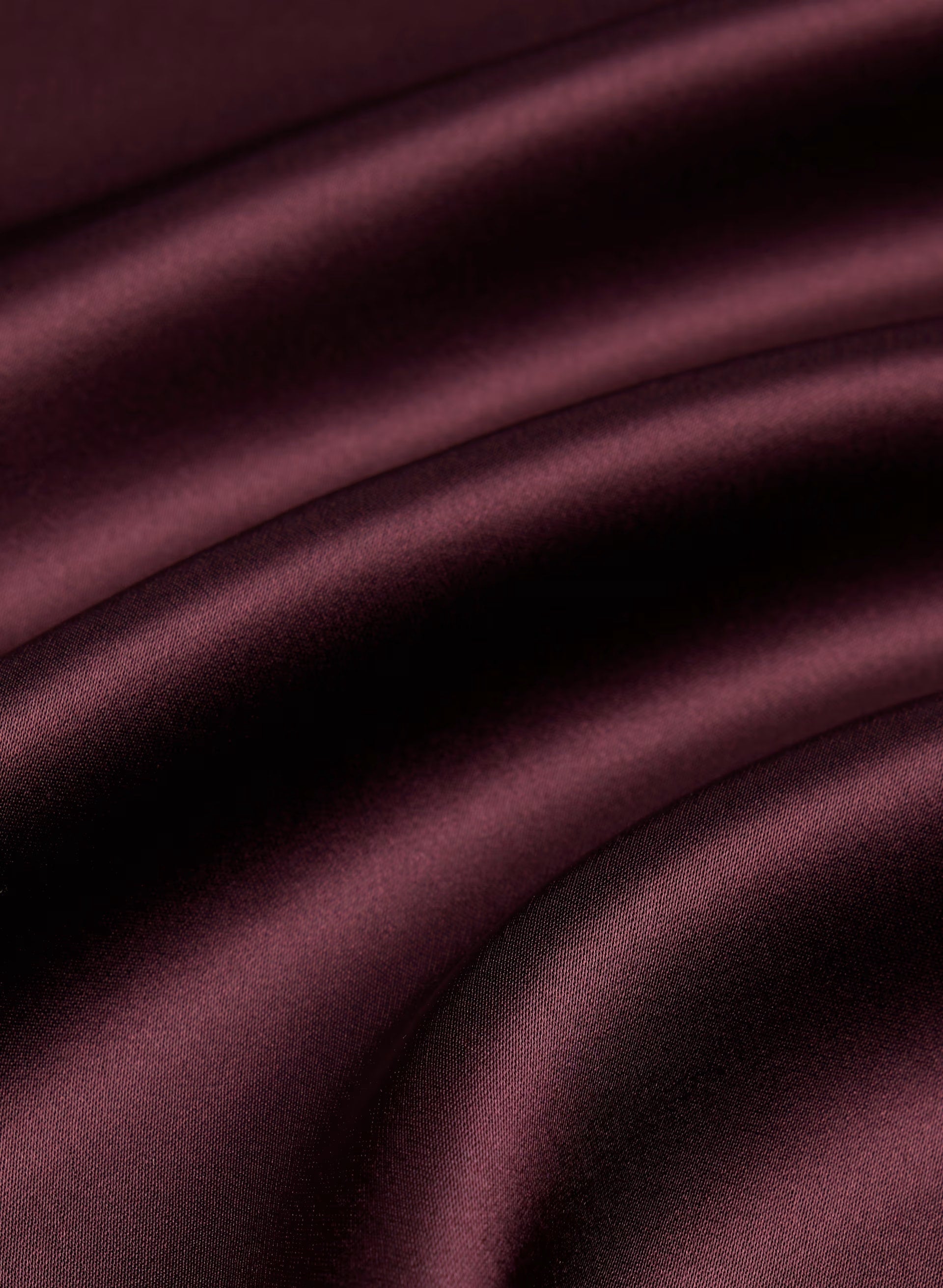 Fallaway Satin Top - GALA PLUM